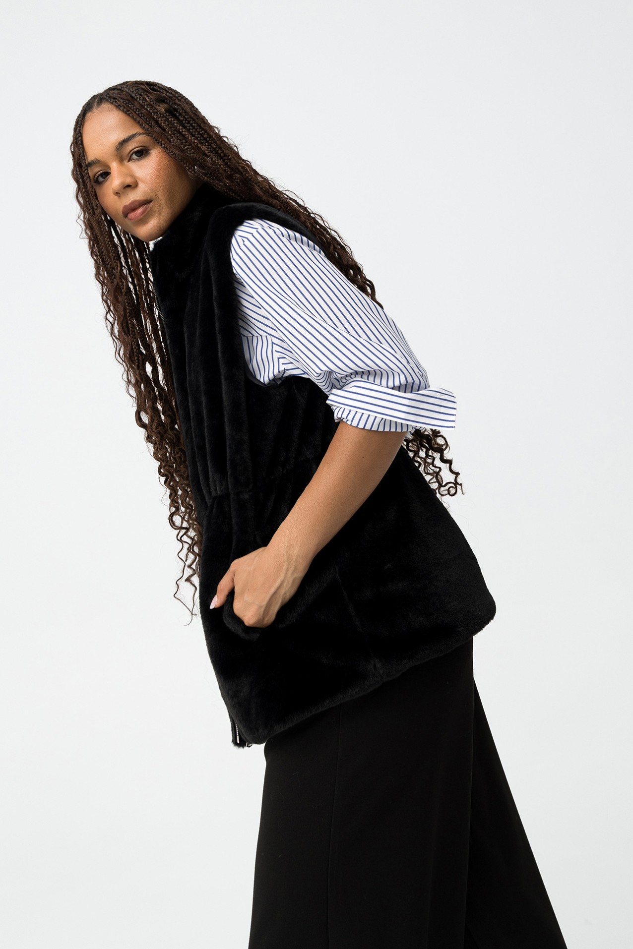 Colete Preto Relaxed