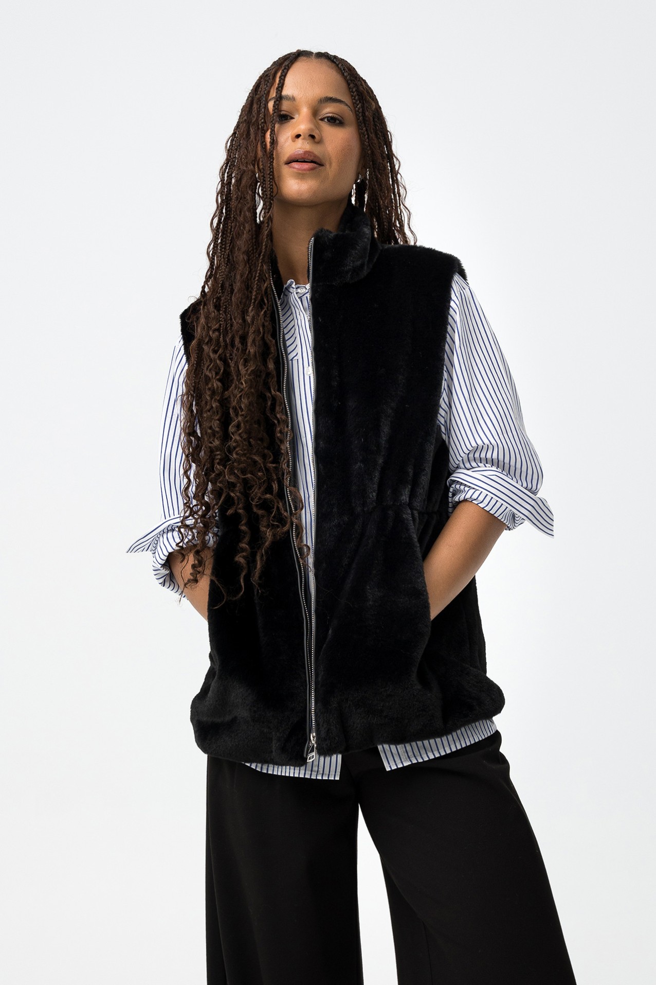 Colete Preto Relaxed