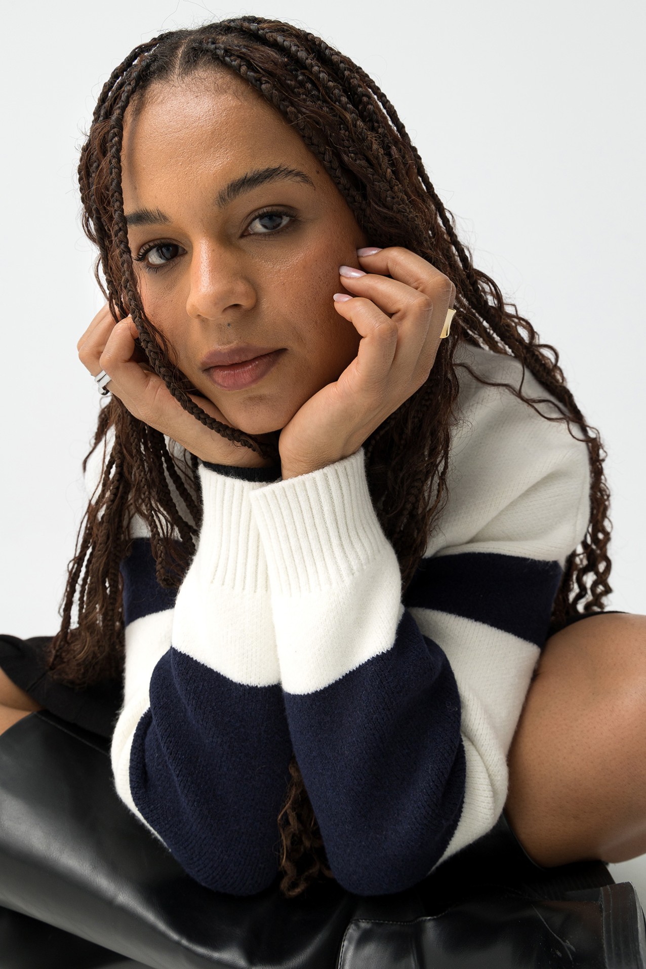 Striped Oversize Cardigan