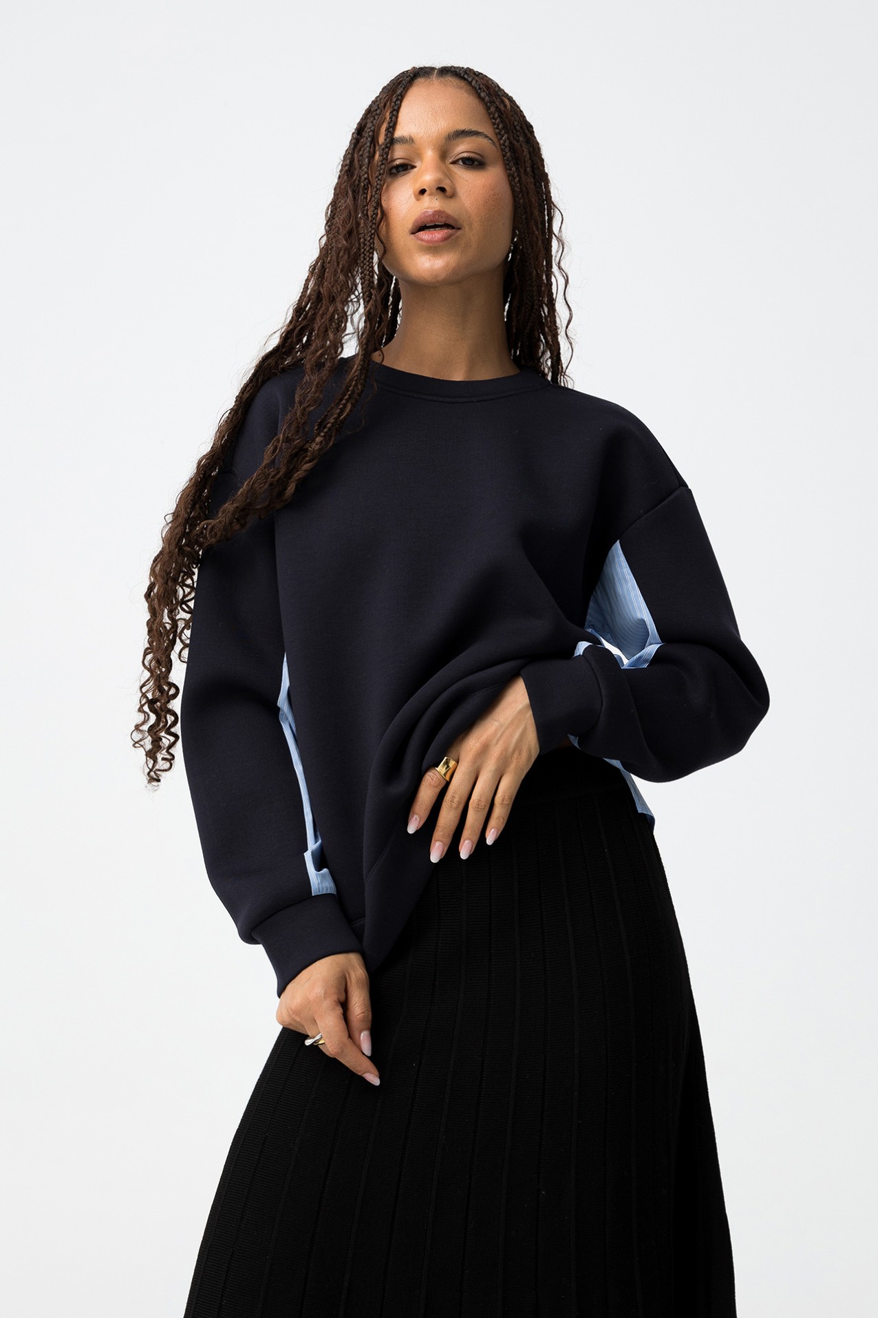 Sweatshirt Azul Casual