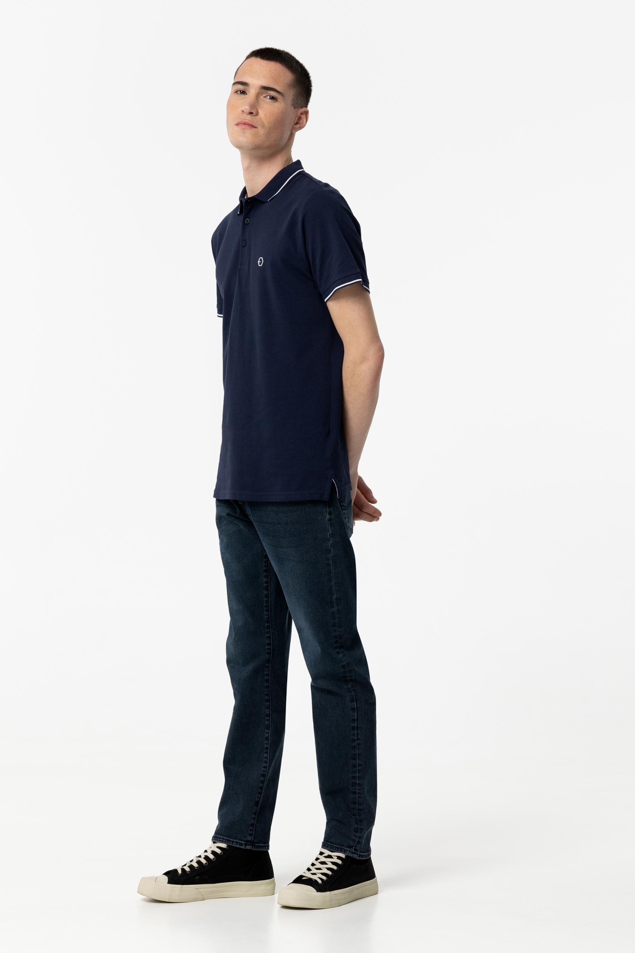 Blue Short Sleeve Polo