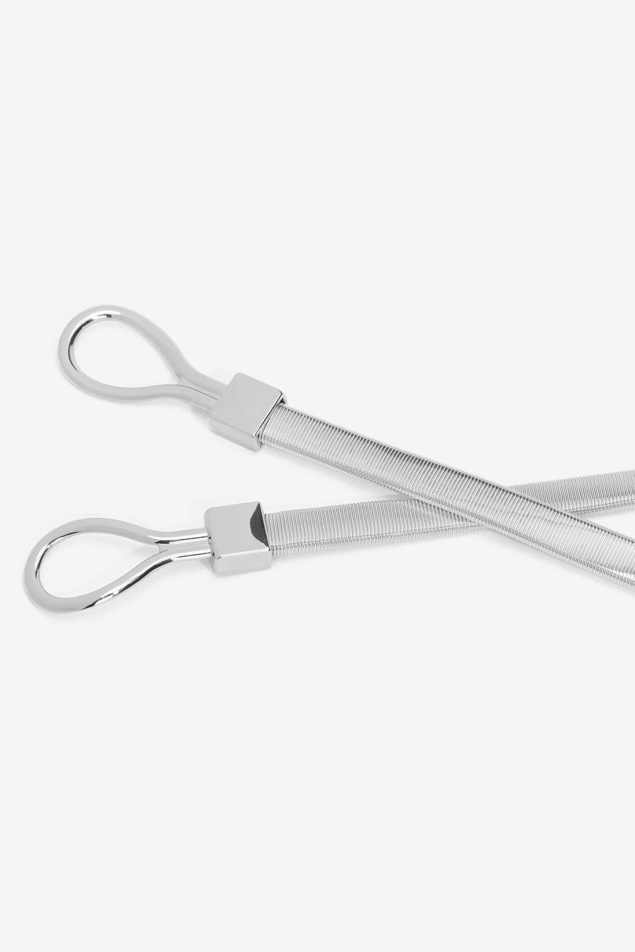 Metallic Silver Waist Belt