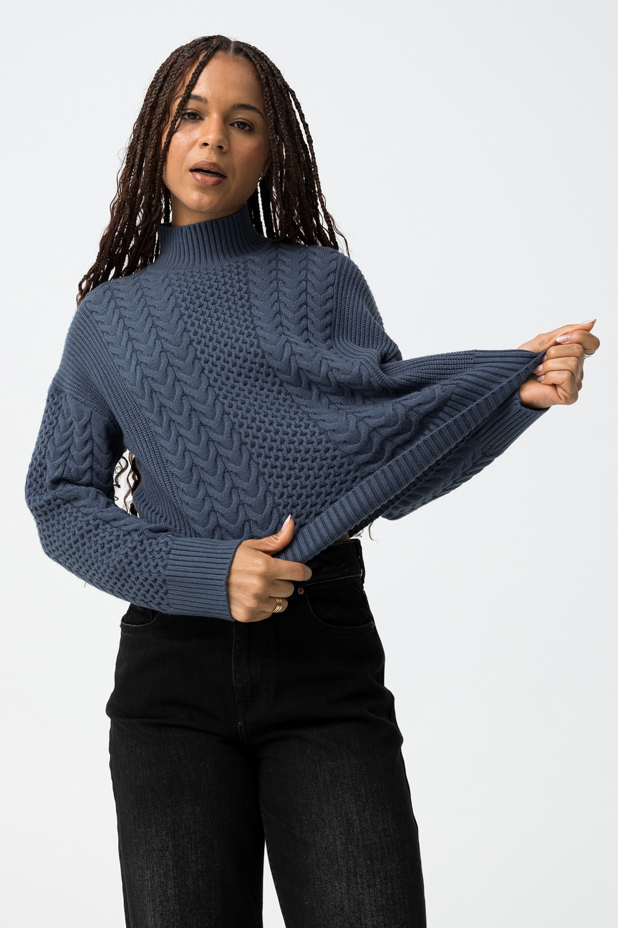 Jersey de Punto Trenzado