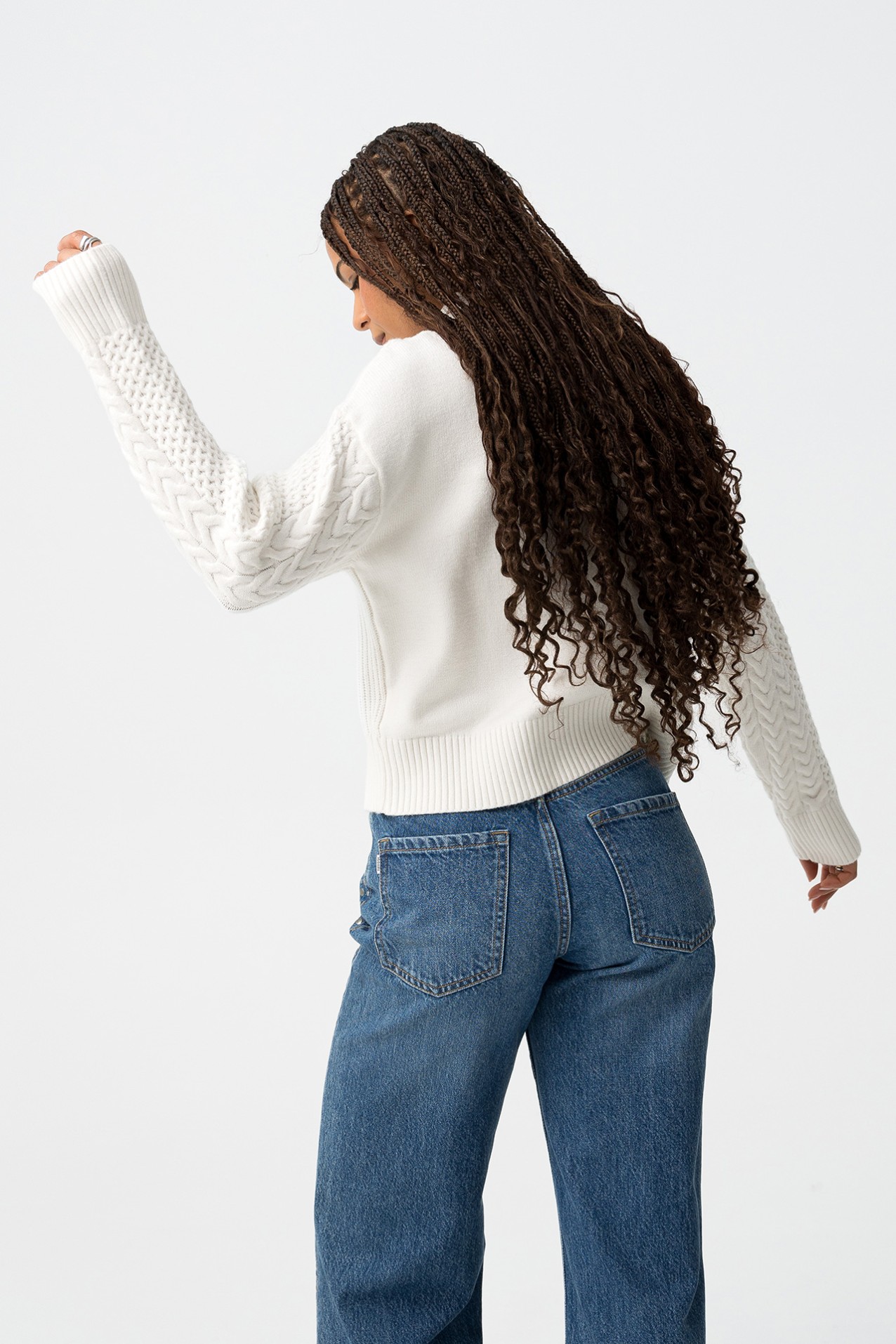 Jersey de Punto Trenzado