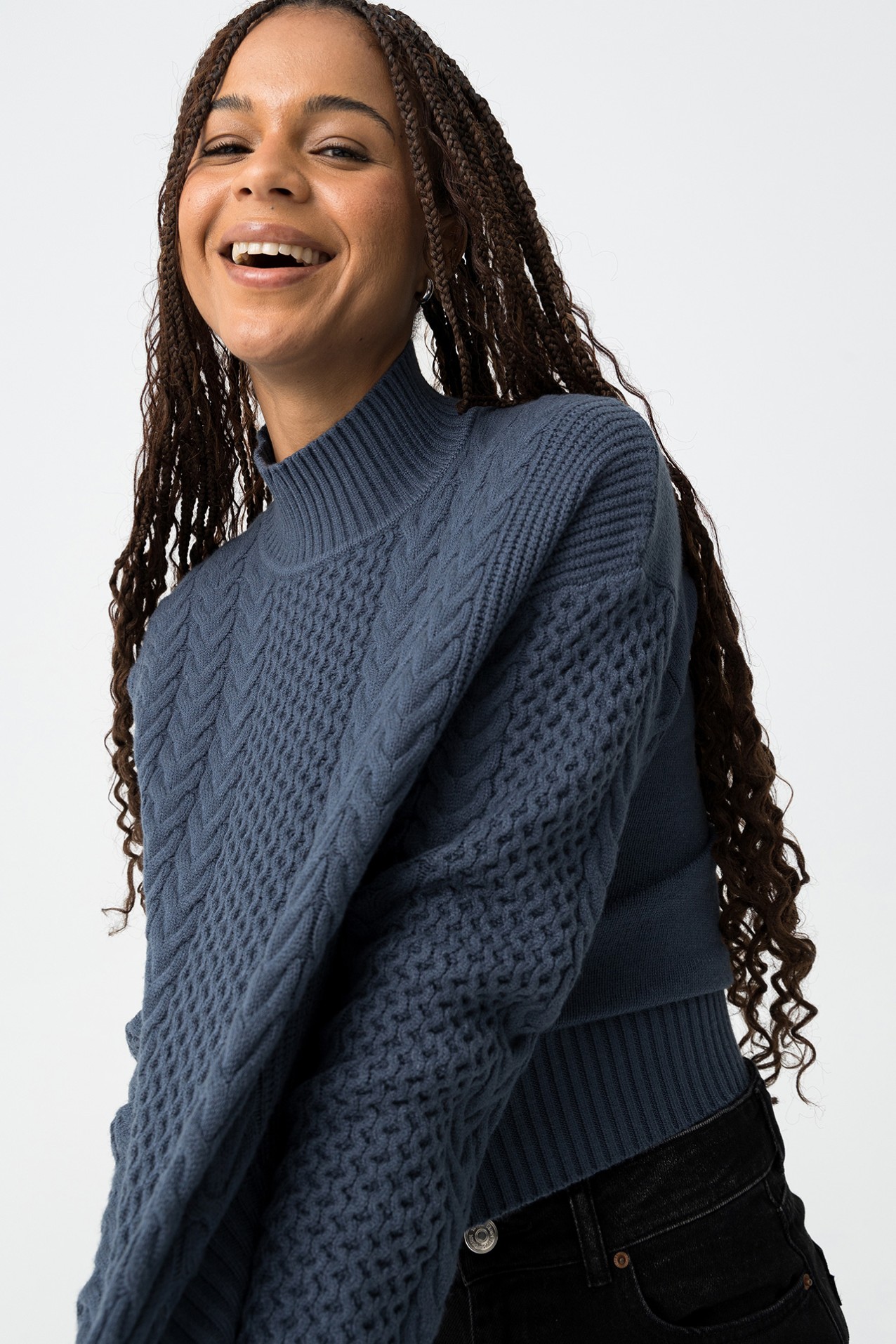 Jersey de Punto Trenzado