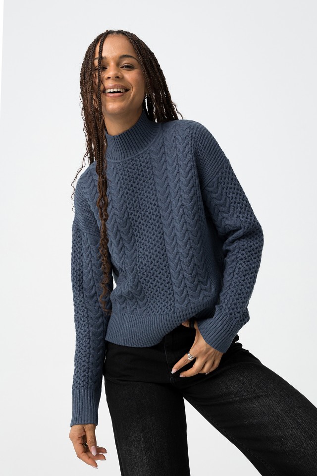 Jersey de Punto Trenzado