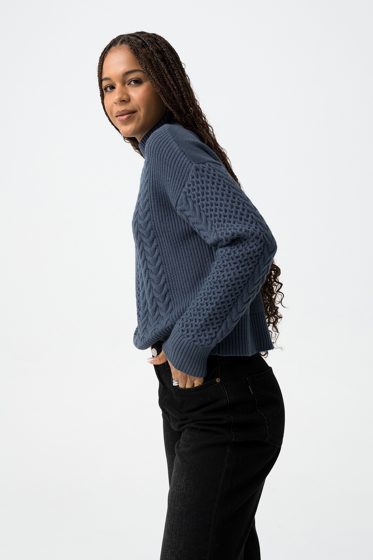 Jersey de Punto Trenzado