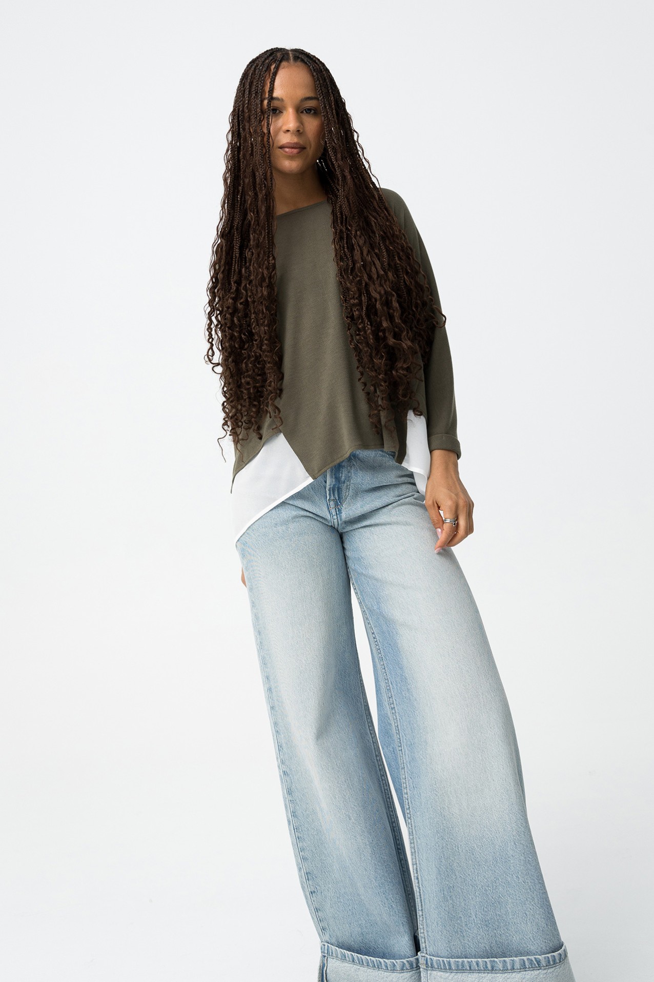 Jersey de Punto Fino Combinado