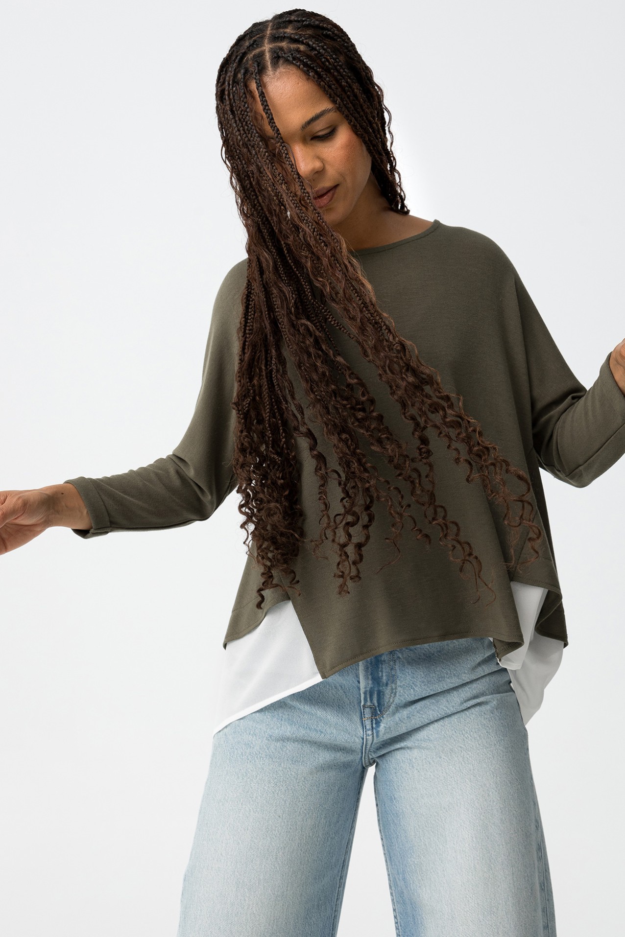 Jersey de Punto Fino Combinado