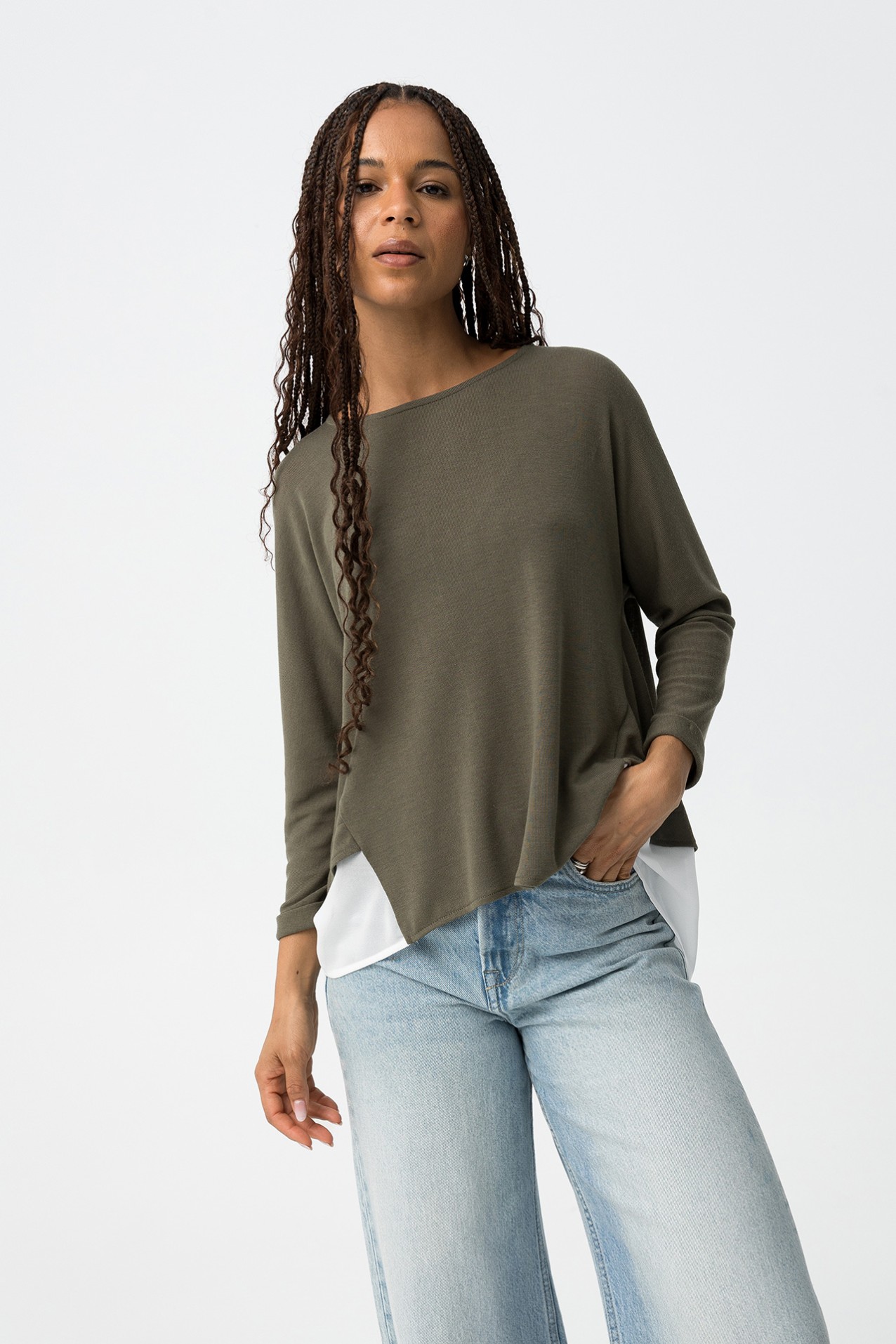 Jersey de Punto Fino Combinado