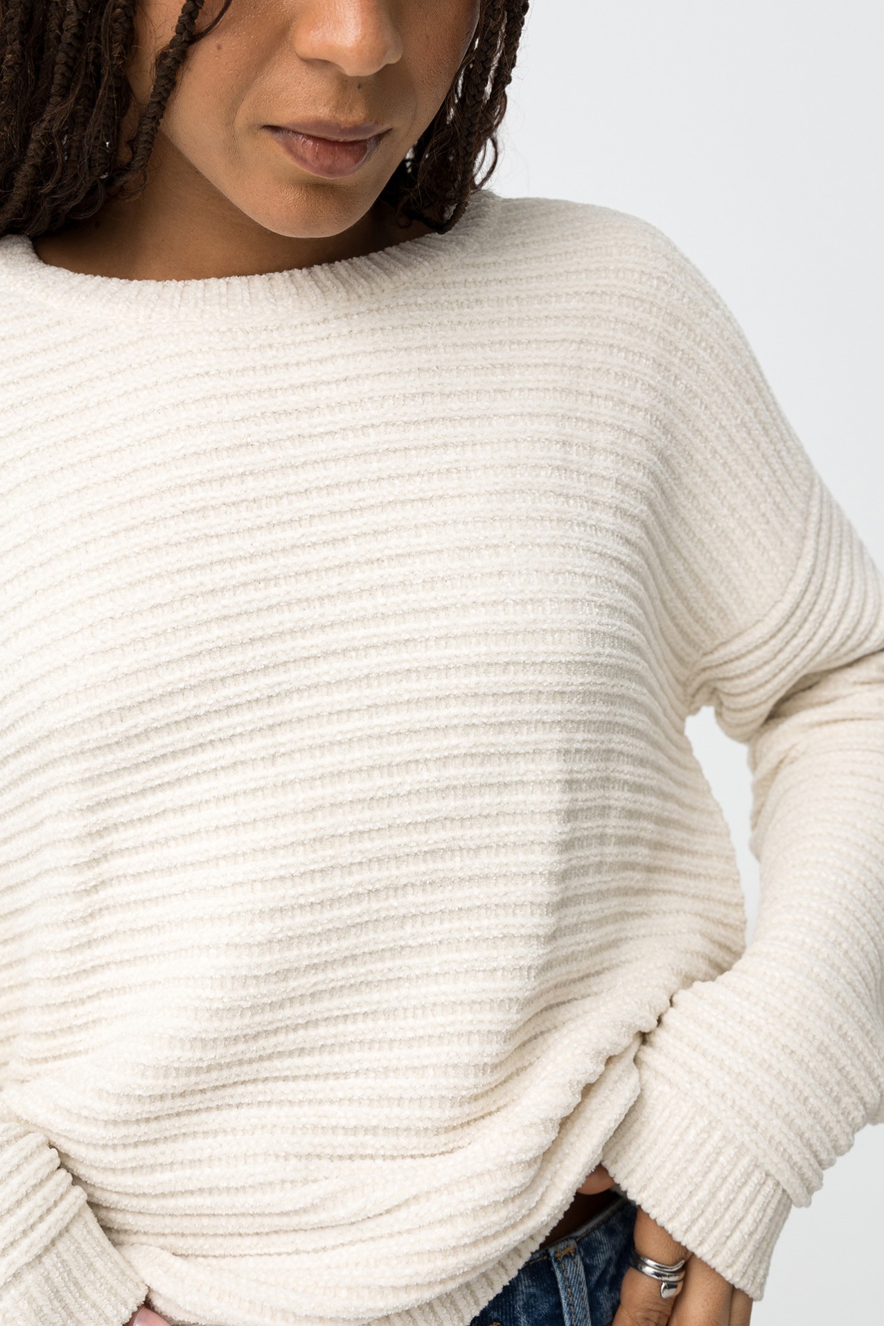 Jersey de Punto Suave Texturizado