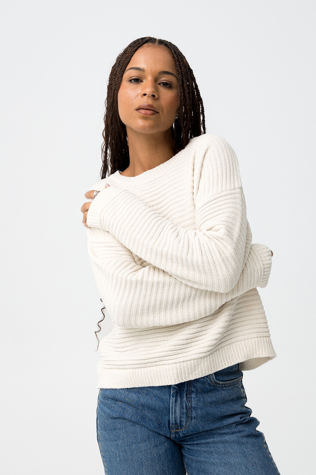 Jersey de Punto Suave Texturizado