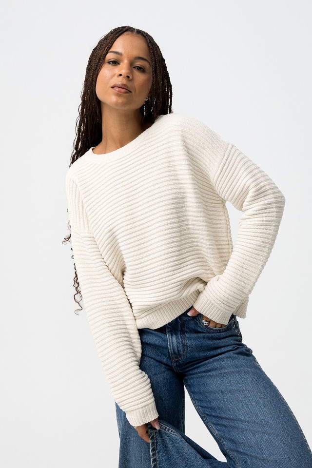 Soft Textured Knit Sweater