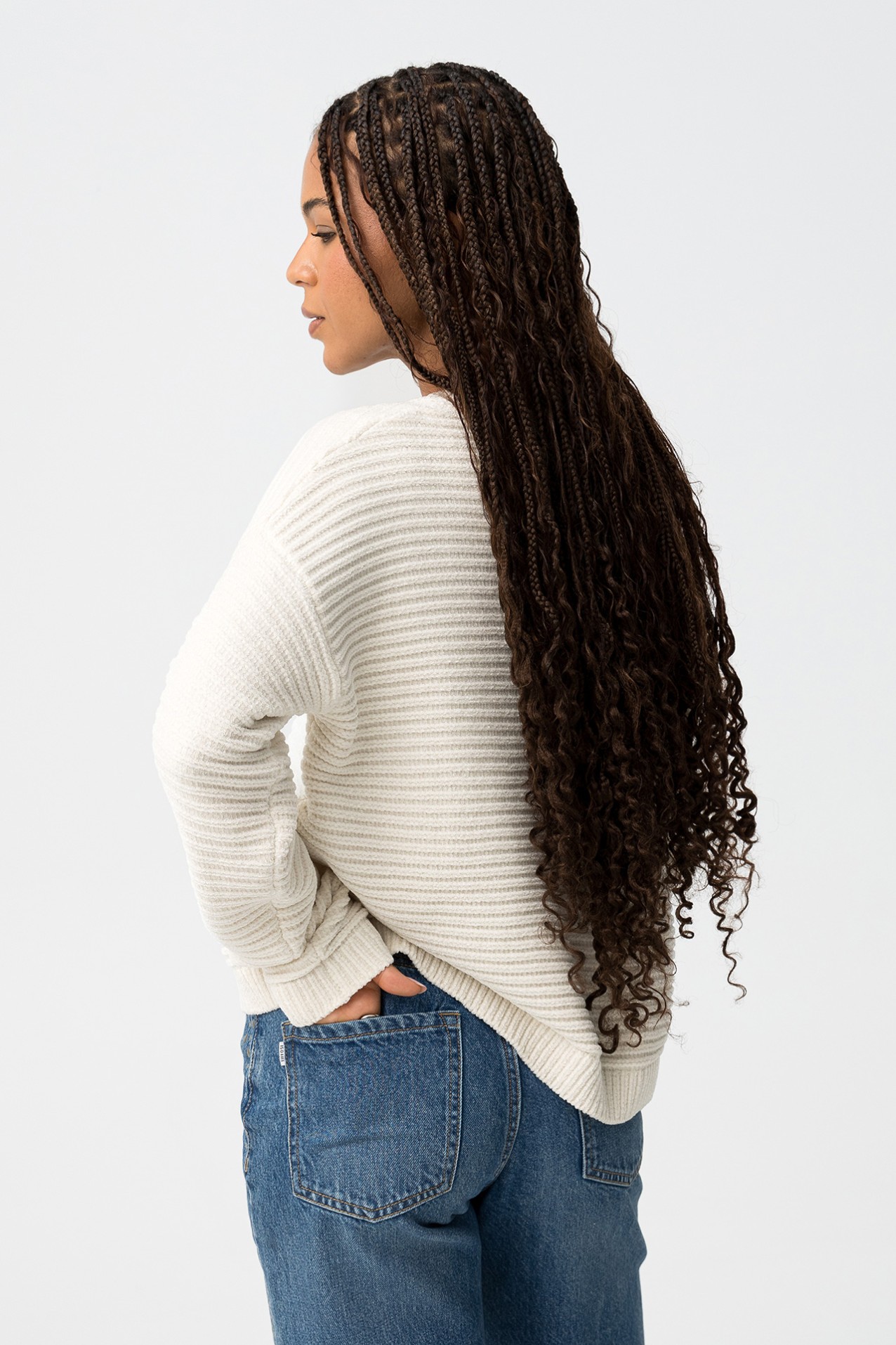 Jersey de Punto Suave Texturizado