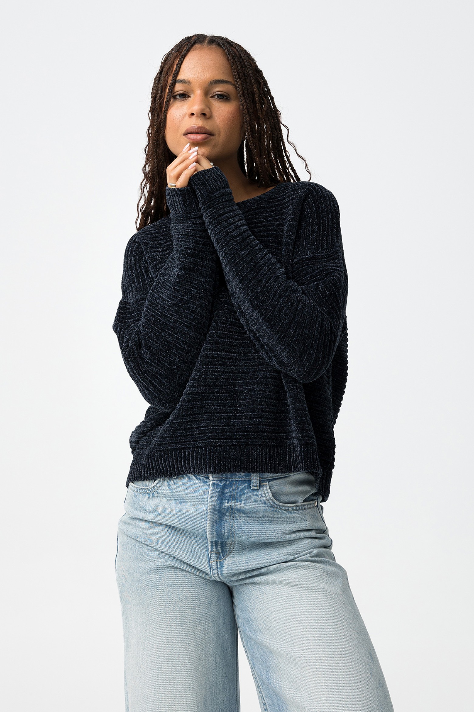 Jersey de Punto Suave Texturizado