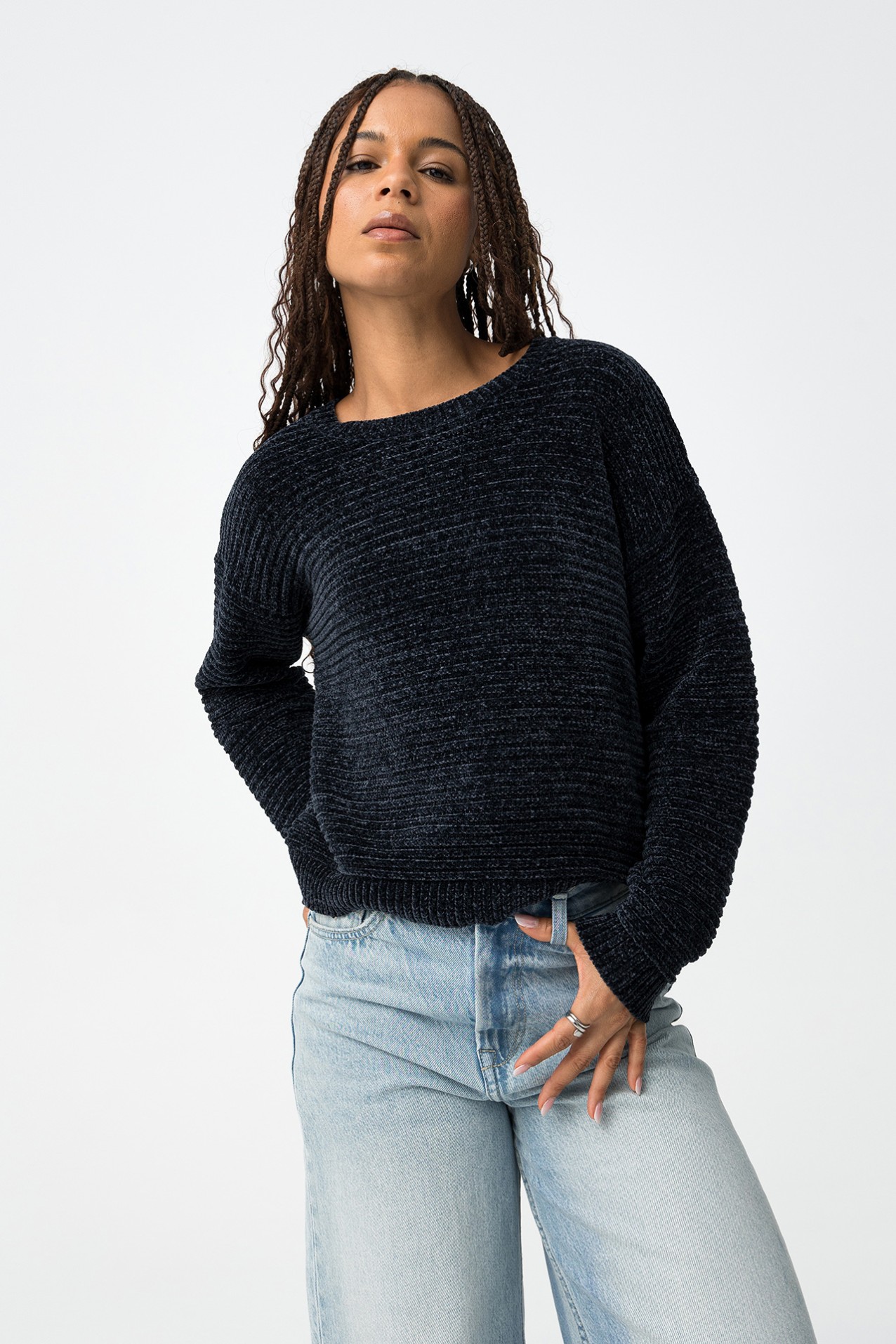 Jersey de Punto Suave Texturizado