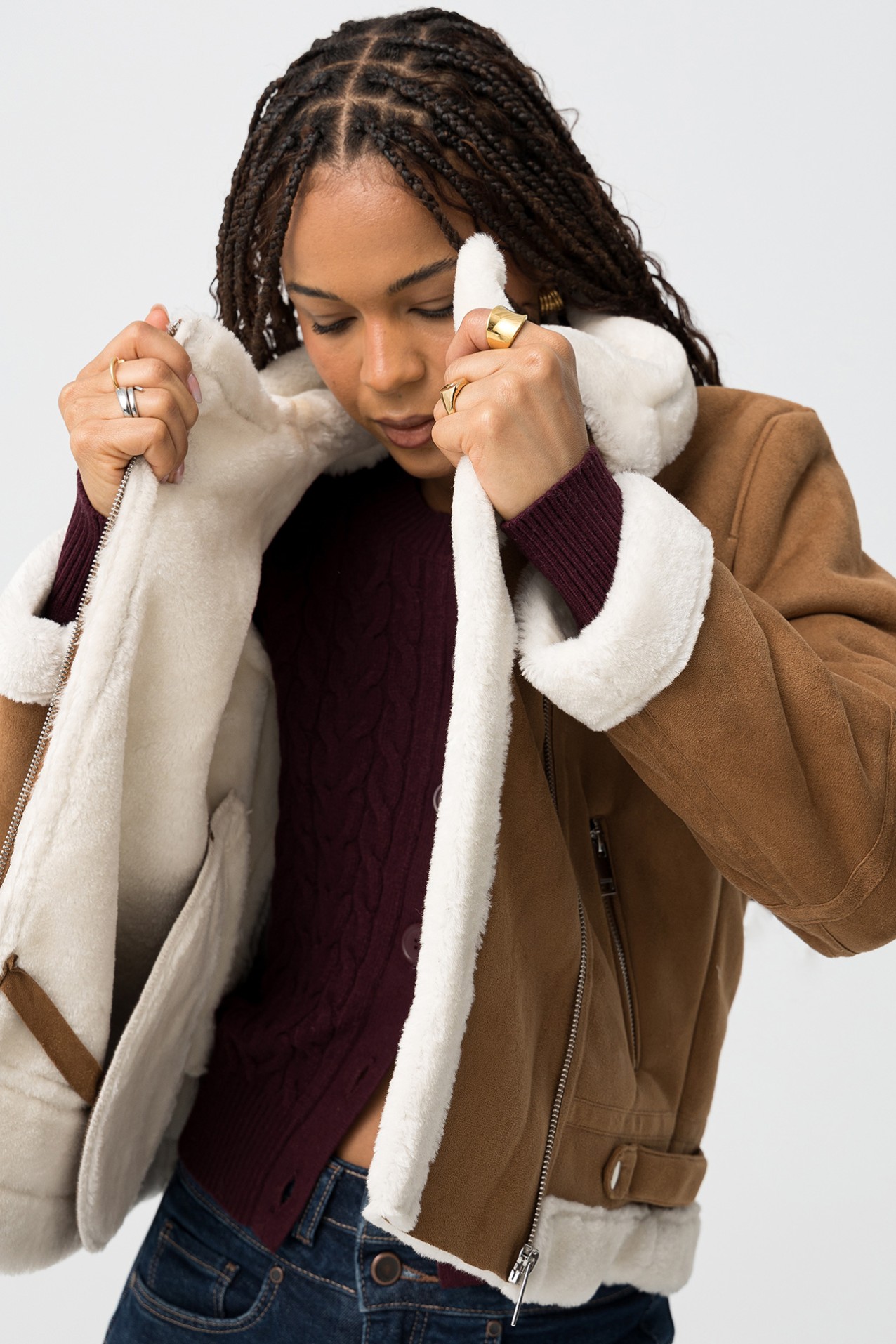 Casaco Efeito Camura Combinado