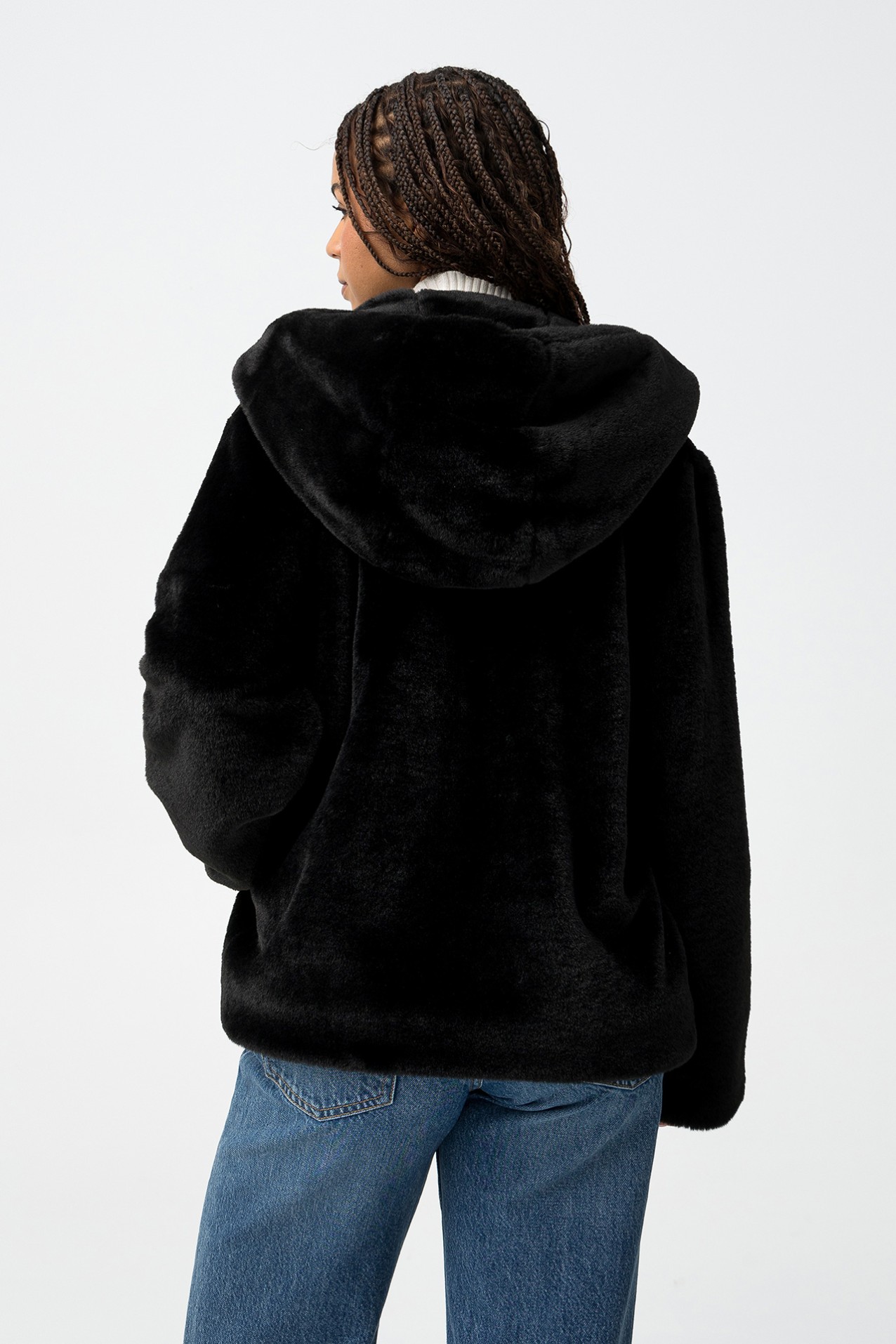 Casaco Relaxed de Pelo Sinttico