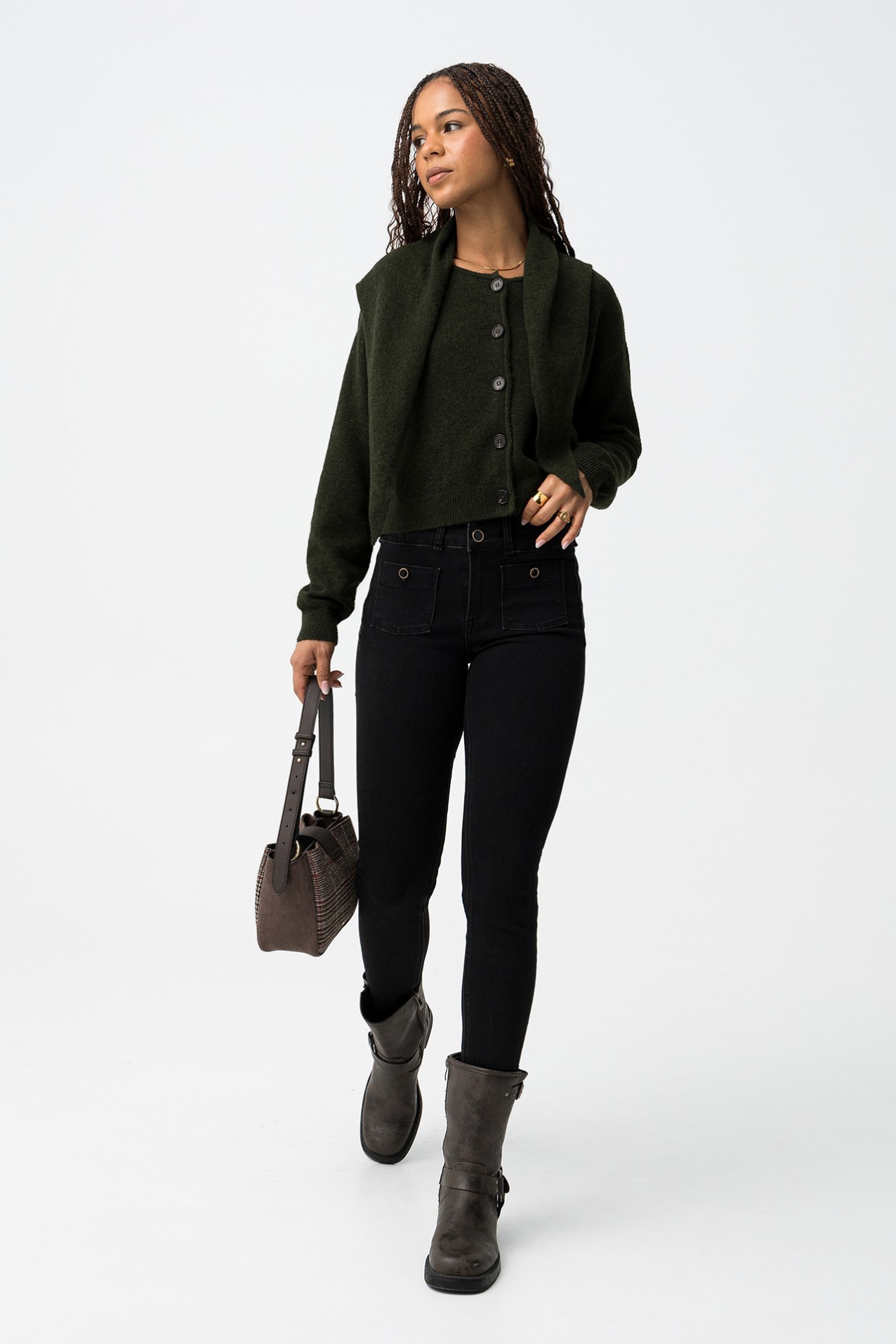 Double-Up Skinny Jeans