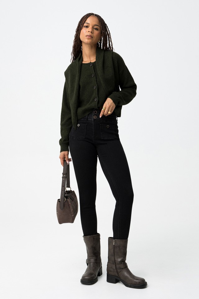 Double-Up Skinny Jeans