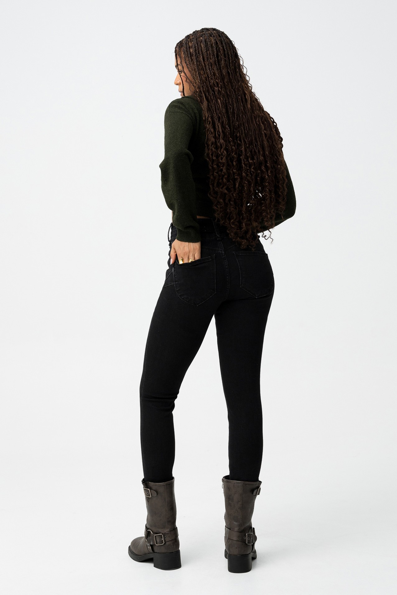 Double-Up Skinny Jeans