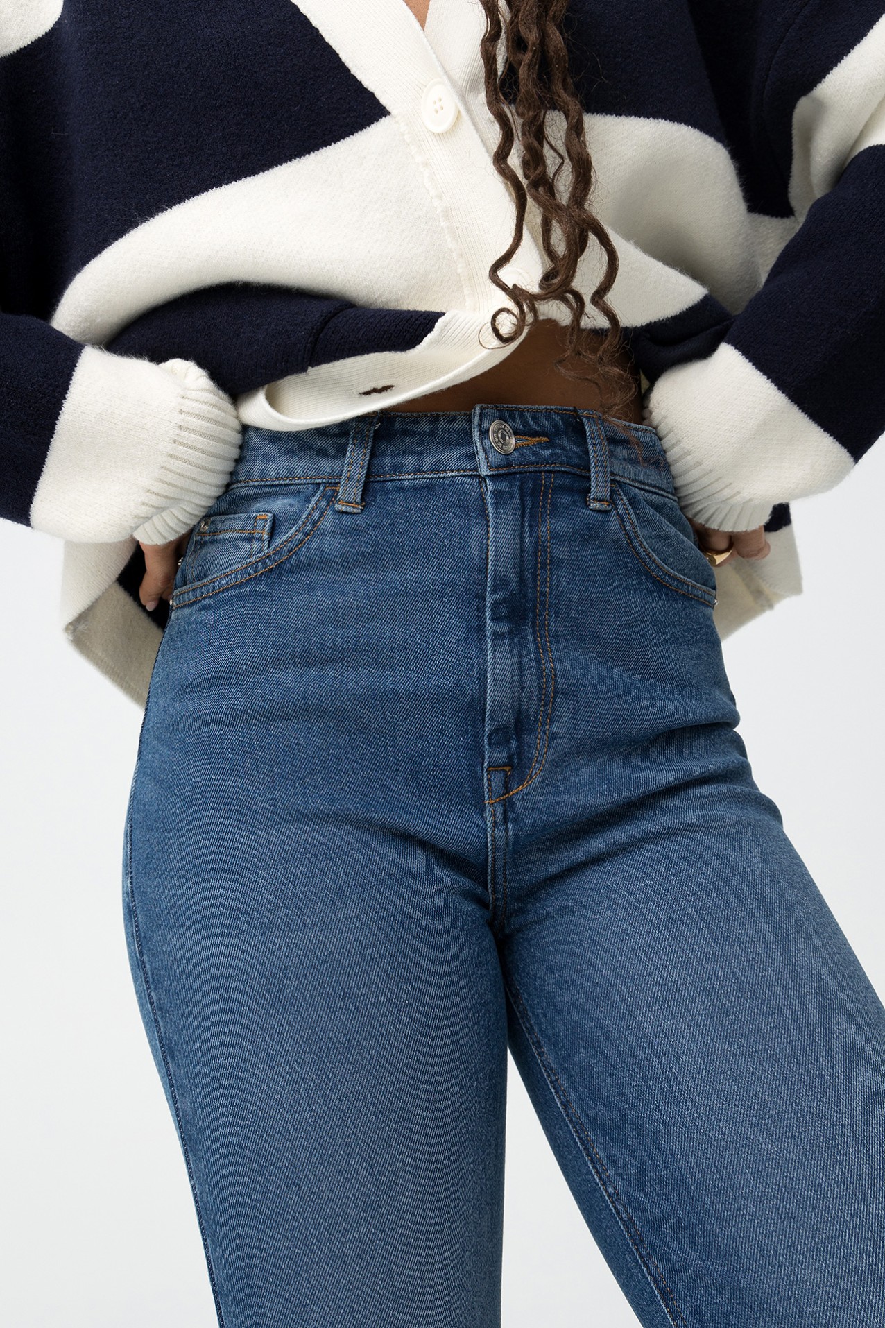 Vaqueros Slim Azul Clsico