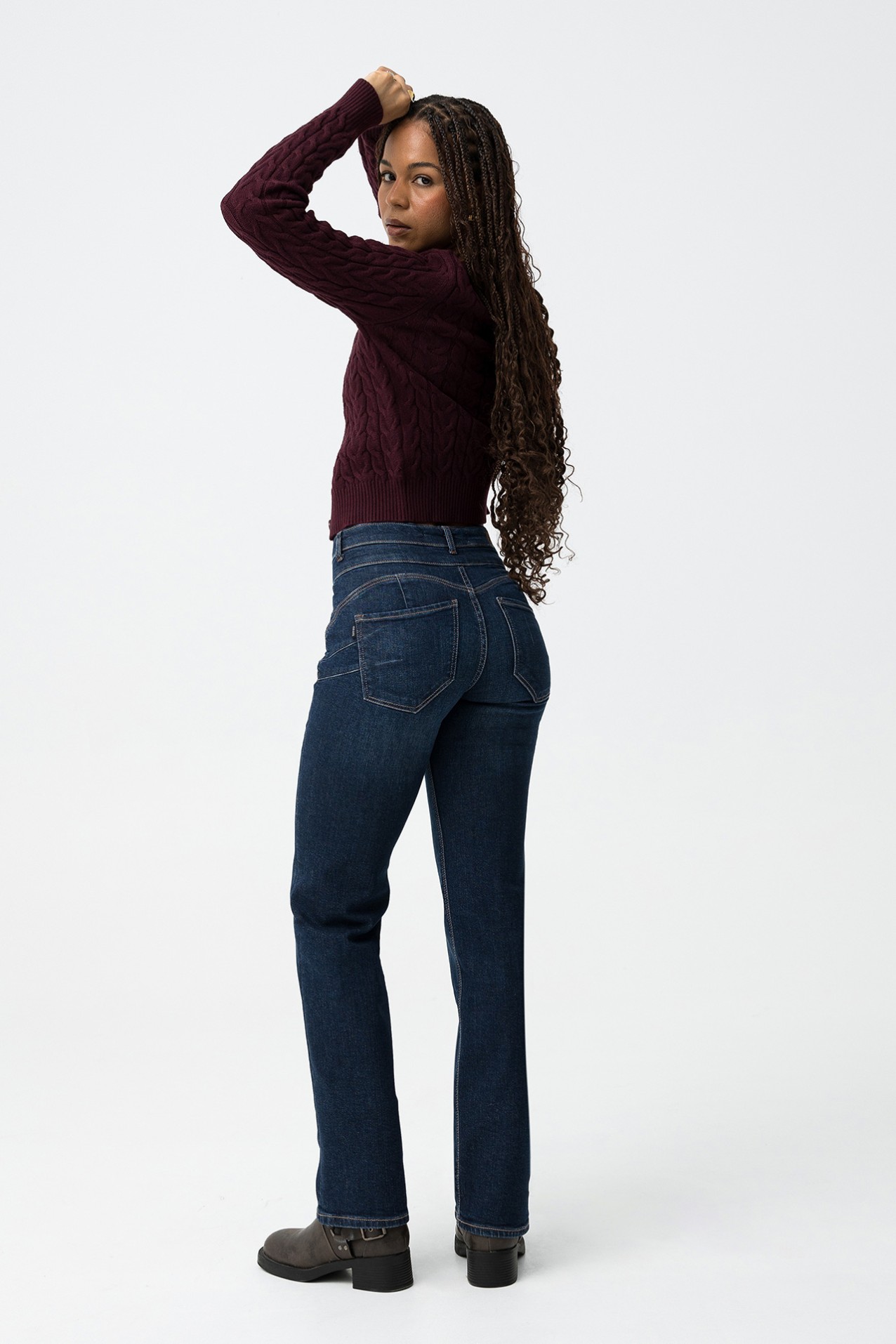 Double-Up Straight Jeans