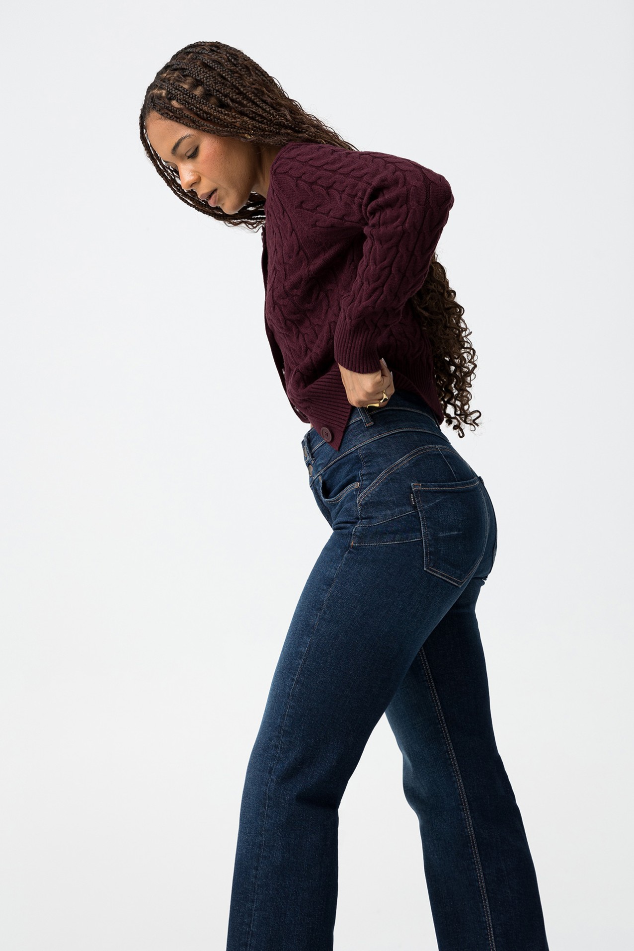 Double-Up Straight Jeans