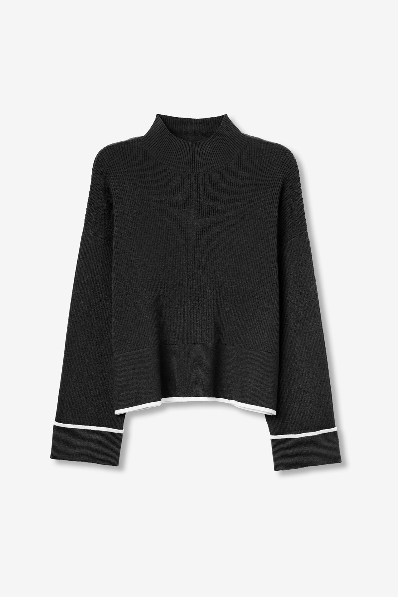 Contrast Striped Sweater