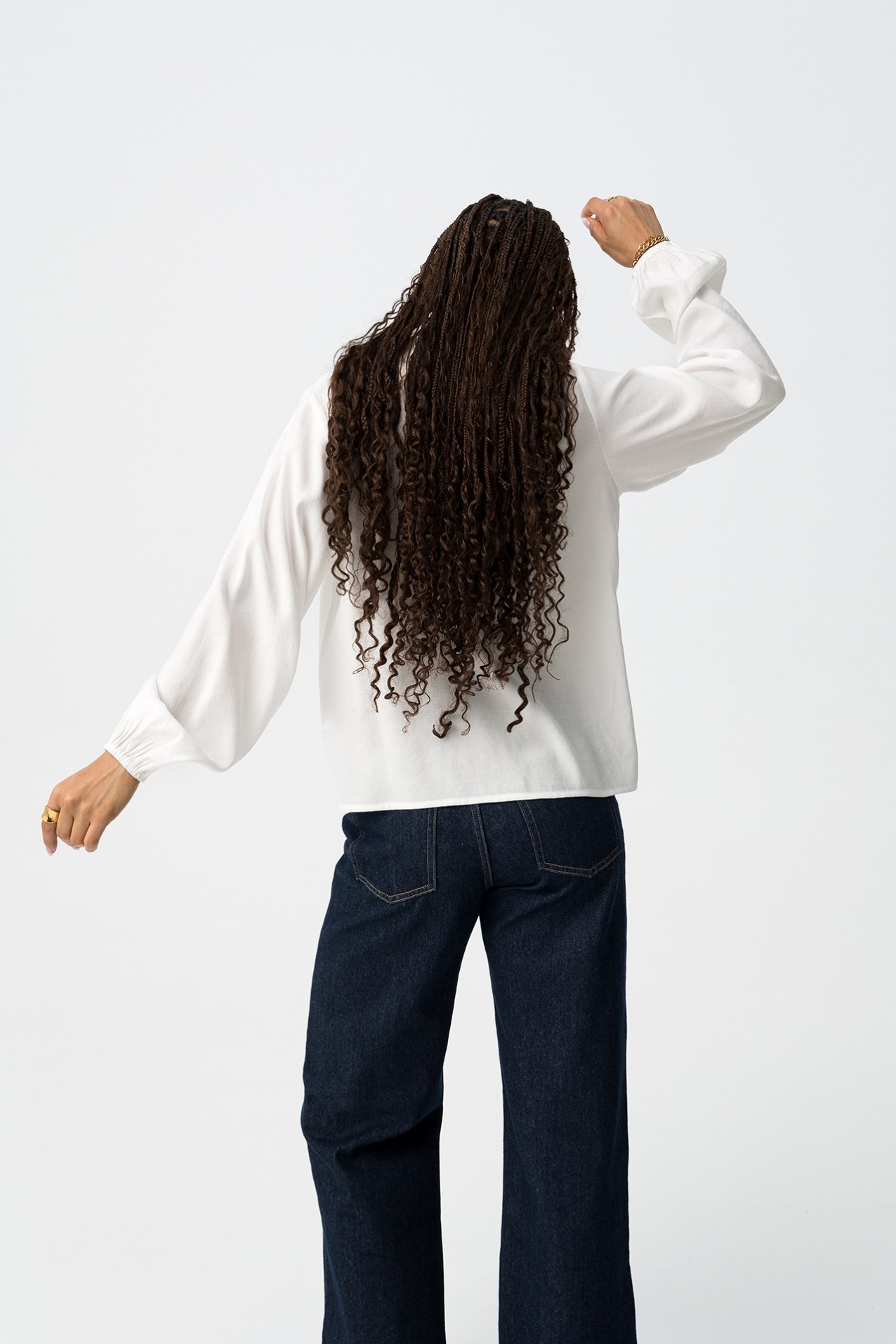 Camisa blanca con encaje