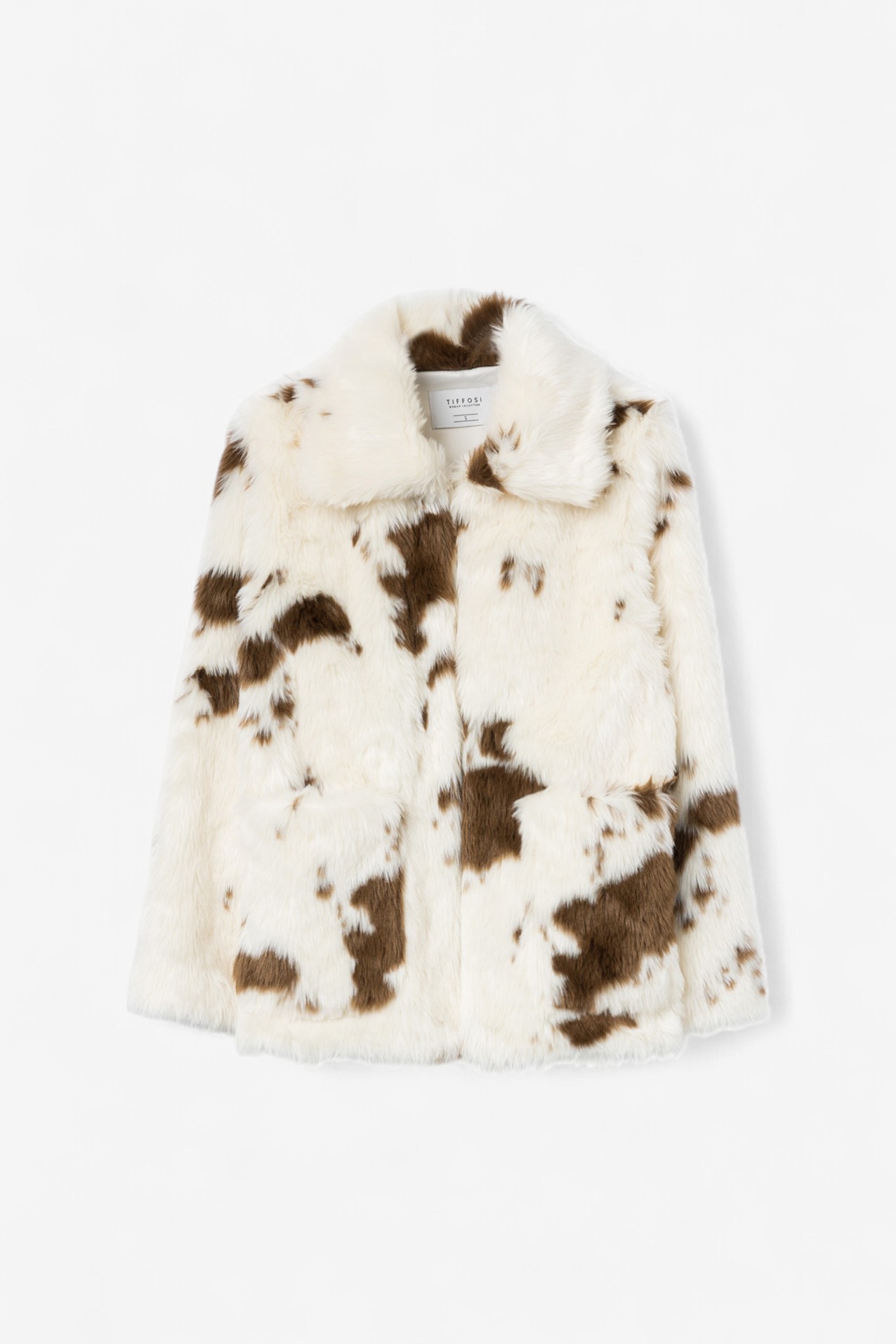 Cream Spotted Relaxed Coat