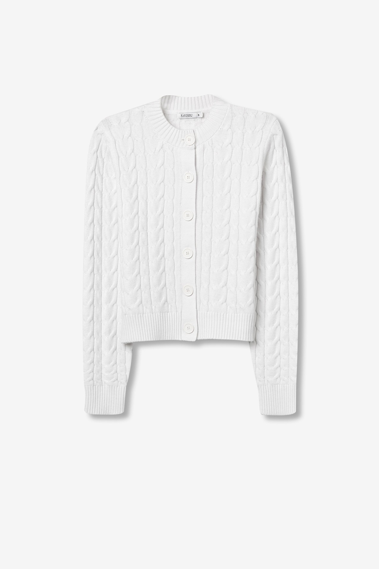 Slim Cable Knit Cardigan