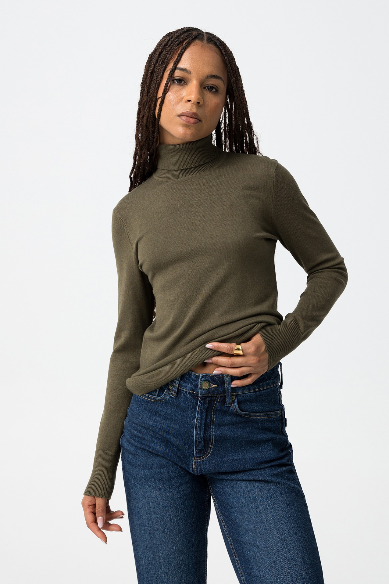 Jersey Slim Fit de Cuello Alto