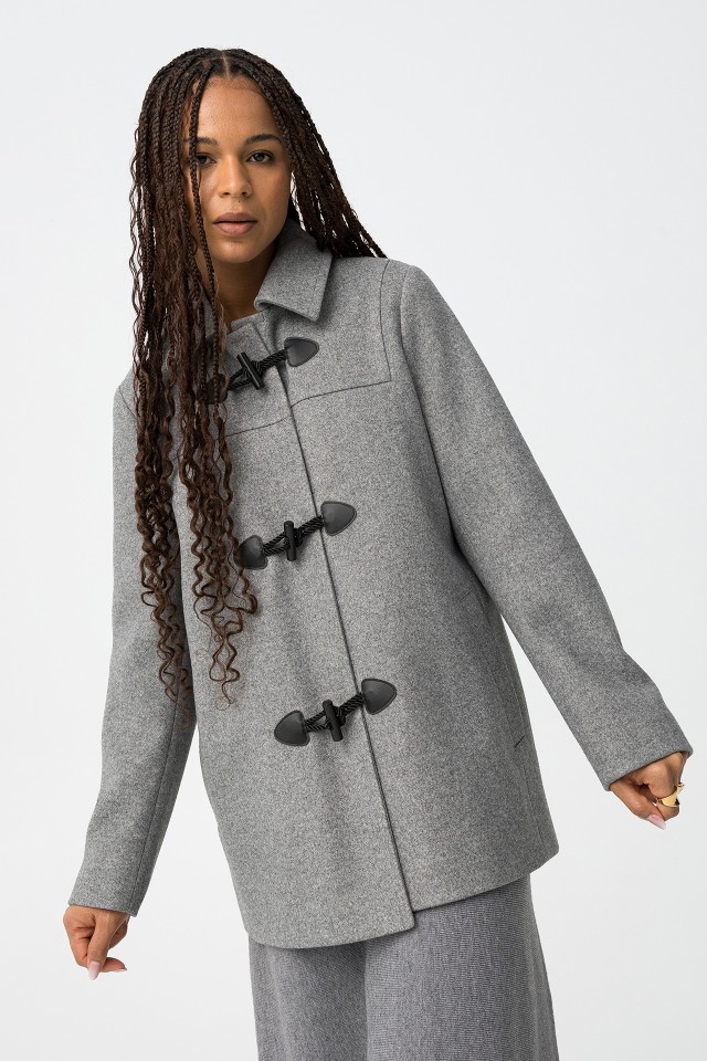 Coat with Removable Hood
