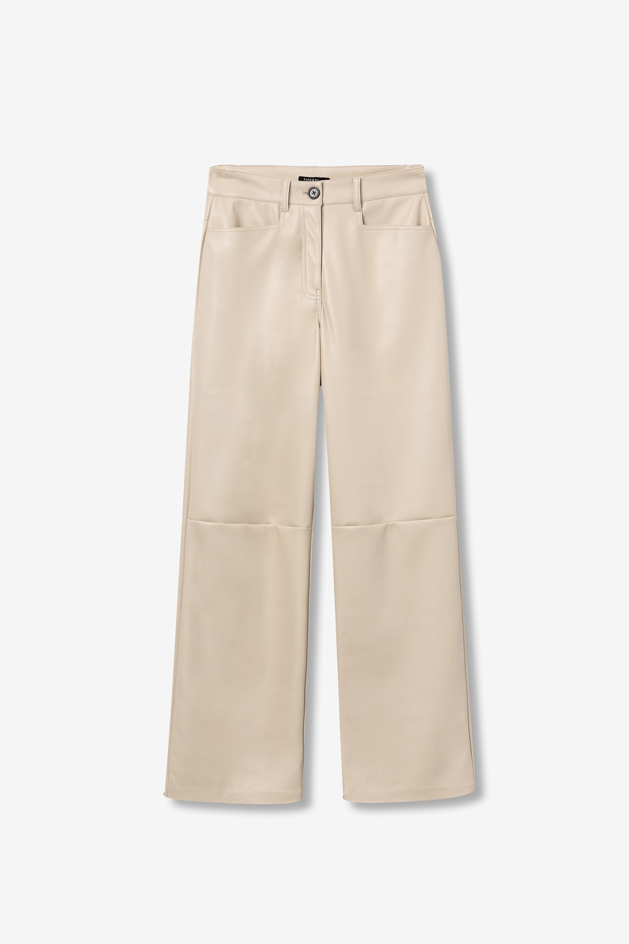 Faux Leather Straight Fit Pants