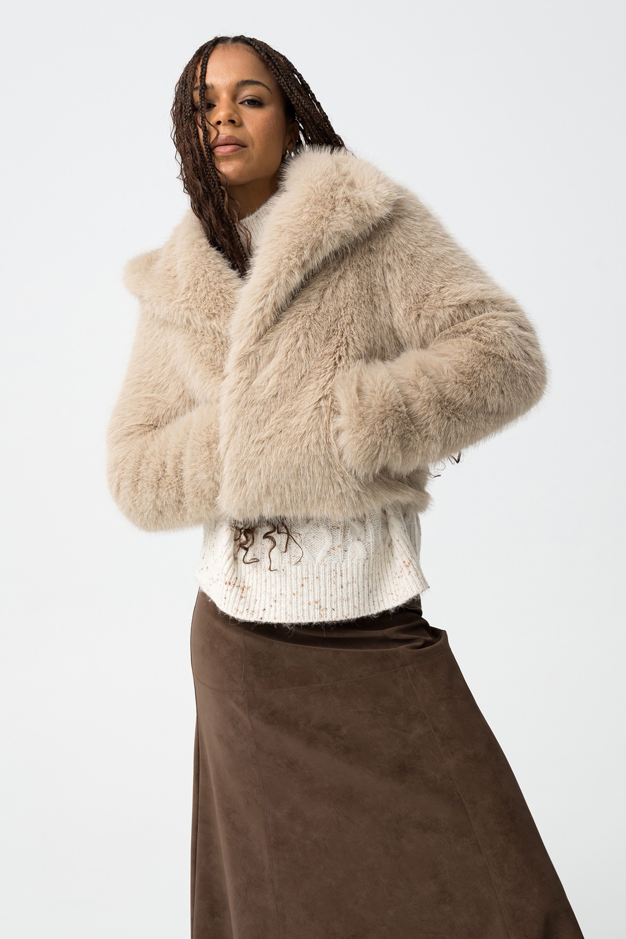 Faux Fur Short Jacket