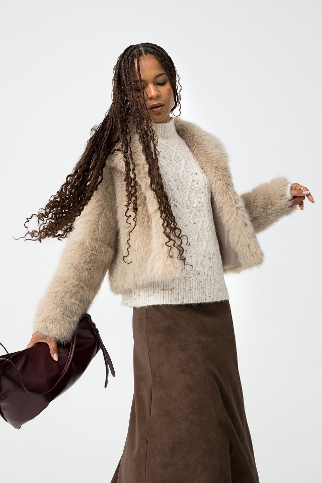 Faux Fur Short Jacket