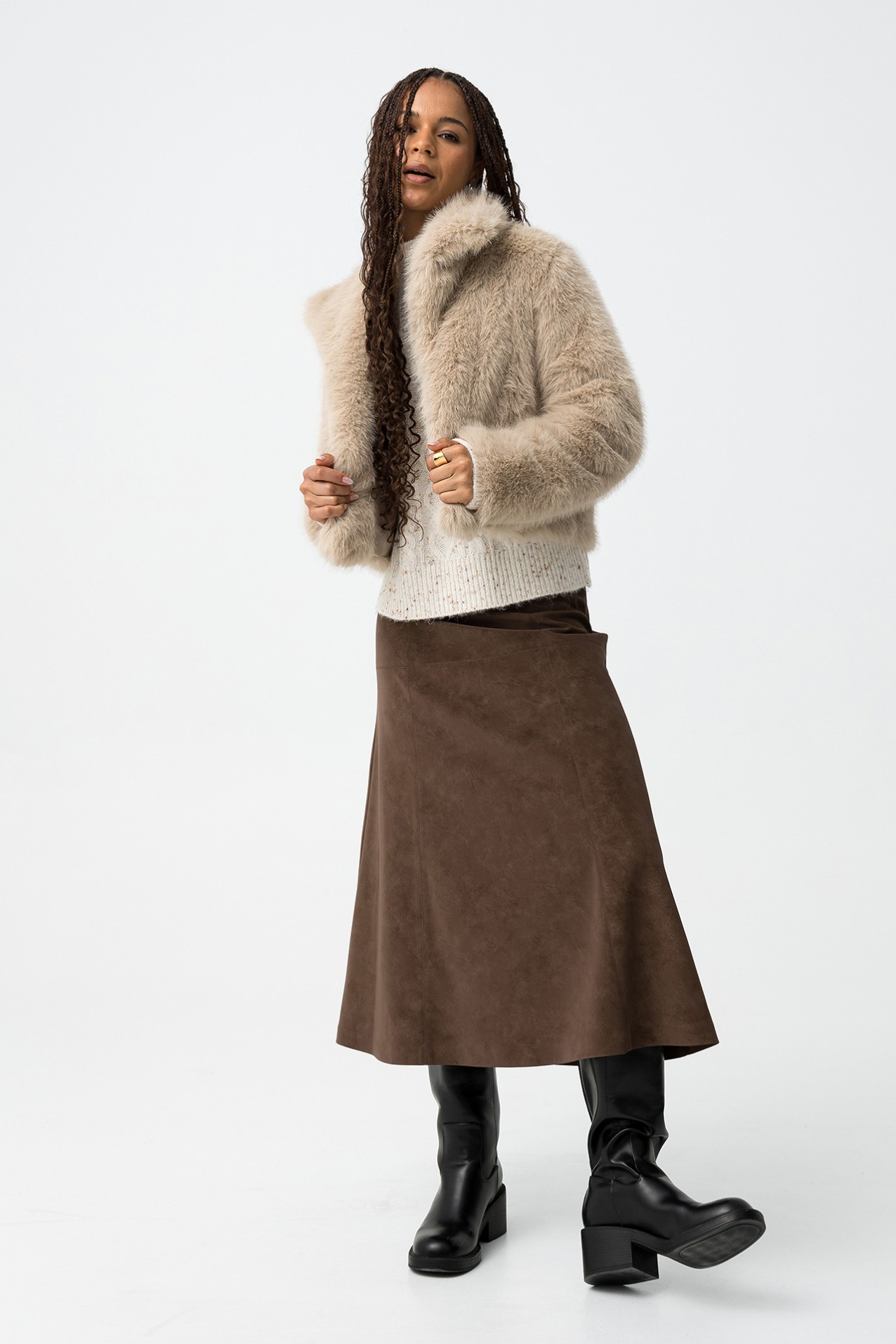 Faux Fur Short Jacket