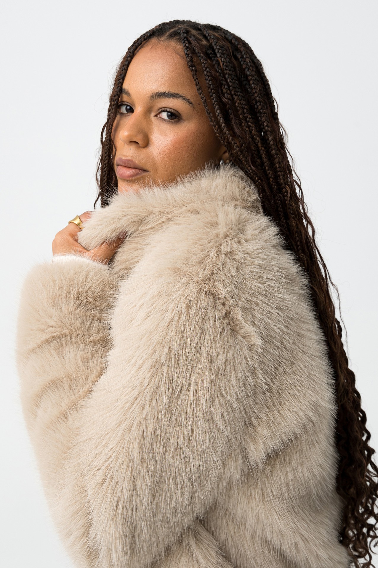 Faux Fur Short Jacket