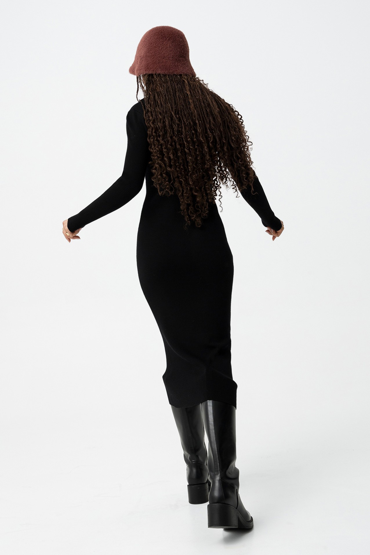 Vestido Canelado Super Slim Fit