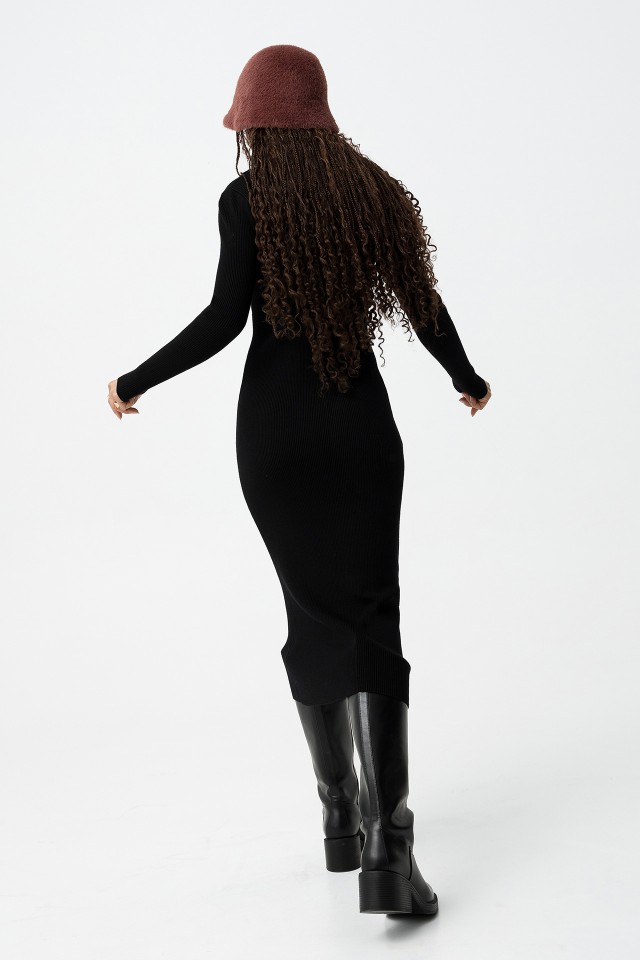 Vestido Canelado Super Slim Fit