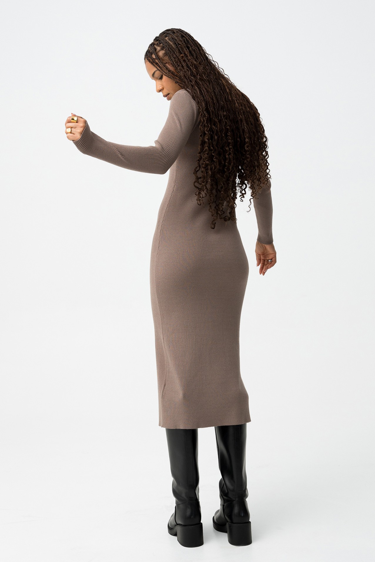 Super Slim Fit Ribbed Dress