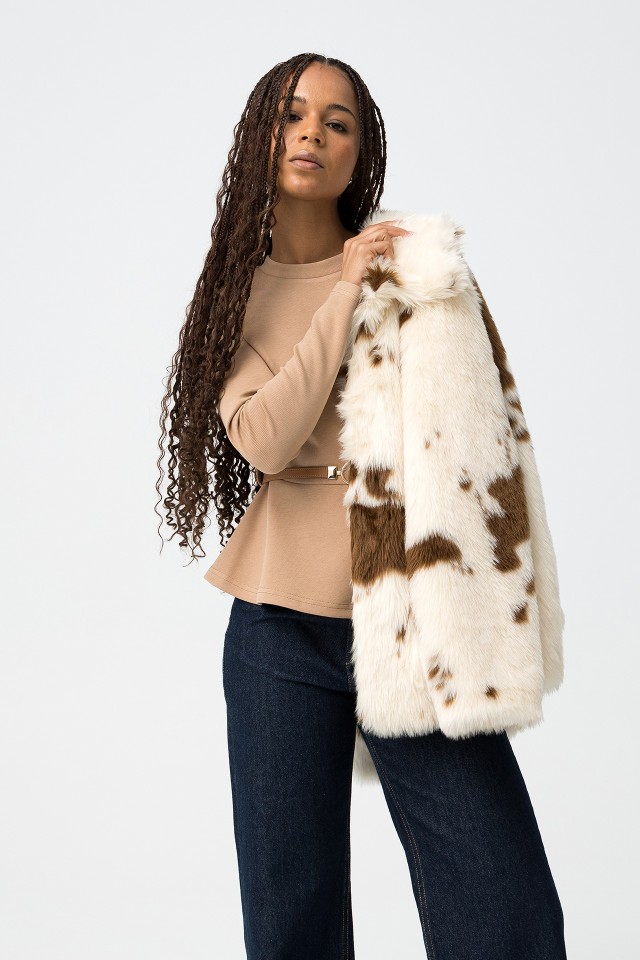 Beige Long Sleeve T-shirt