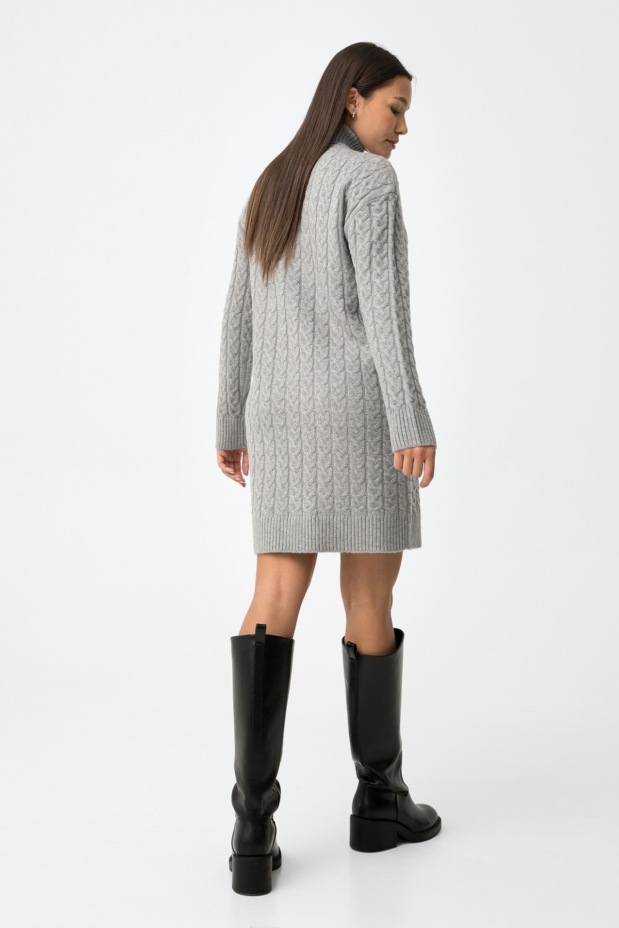 Cable knit dress