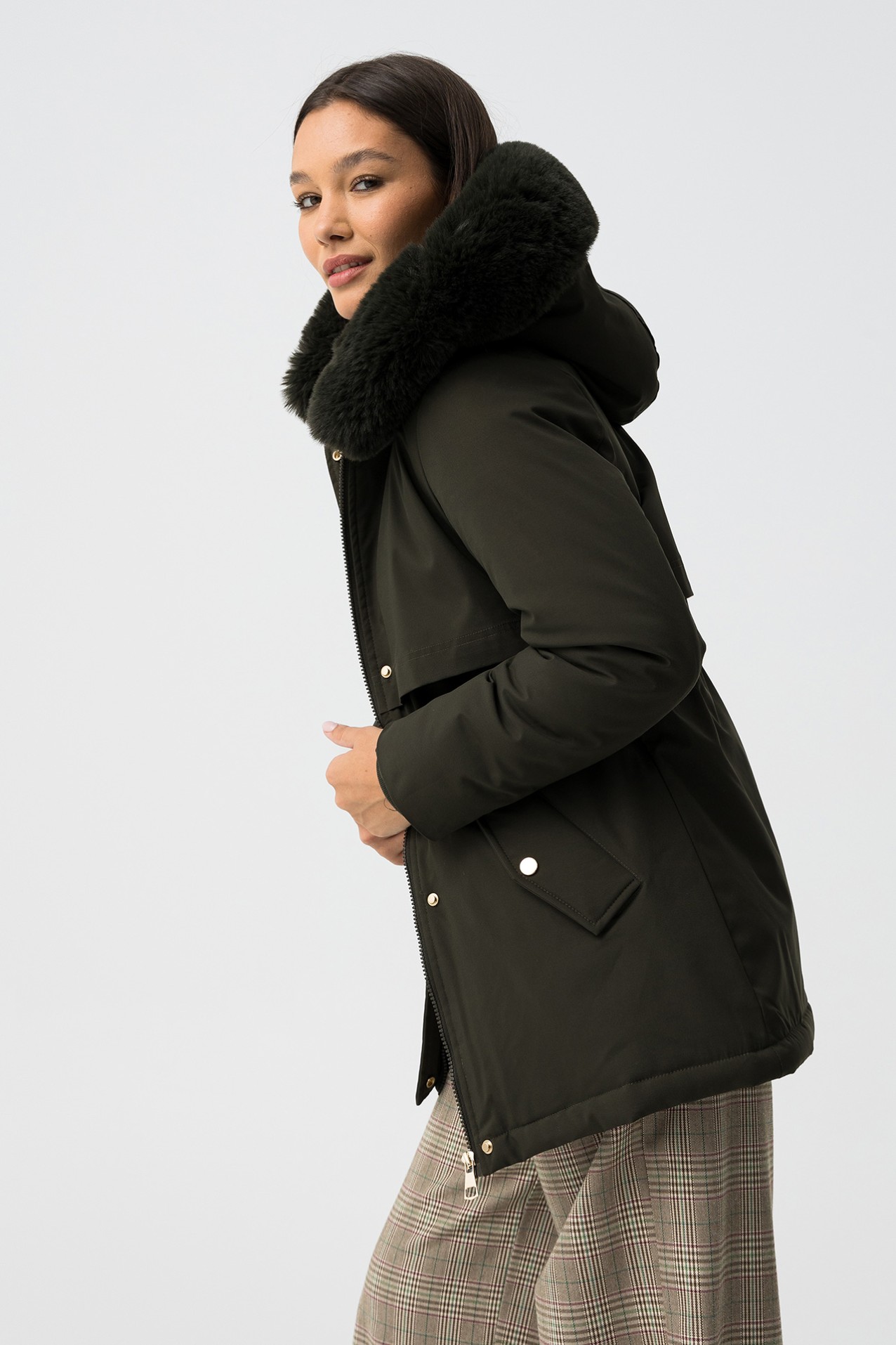 Water-Resistant Quilted Coat