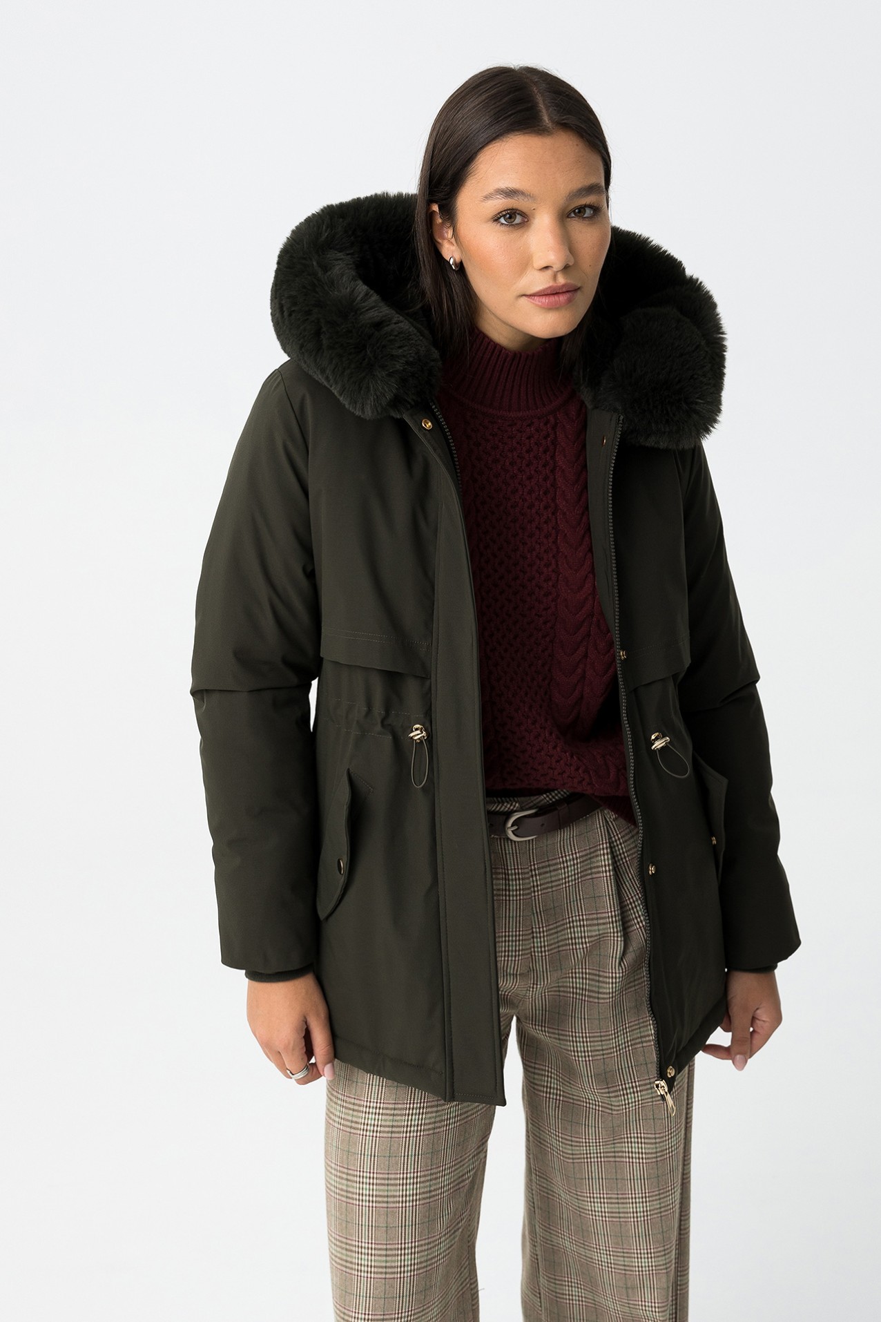 Water-Resistant Quilted Coat