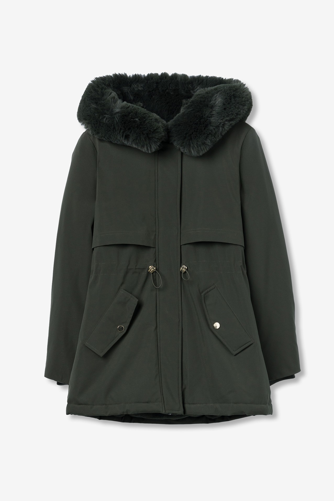 Water-Resistant Quilted Coat