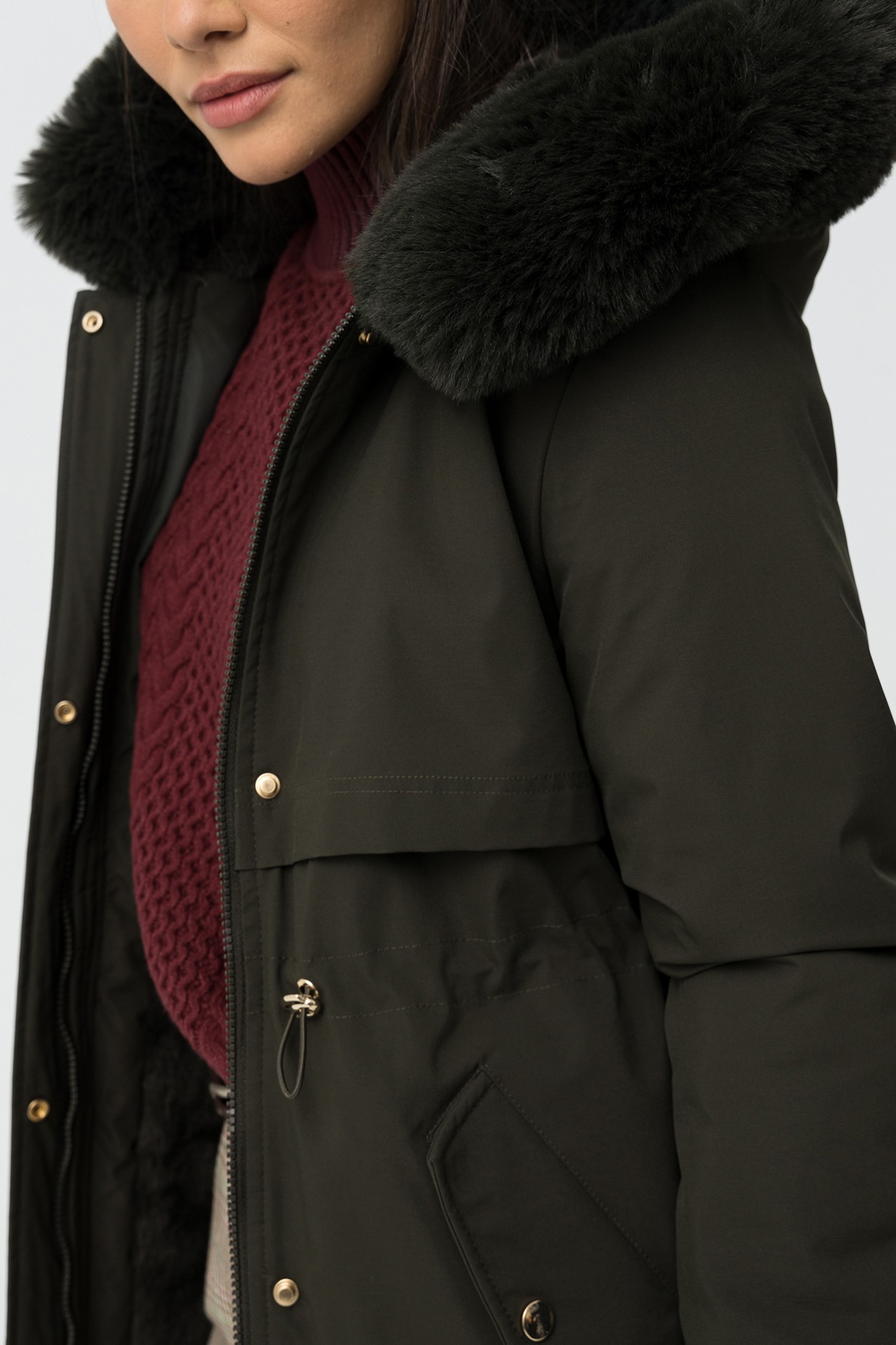 Water-Resistant Quilted Coat