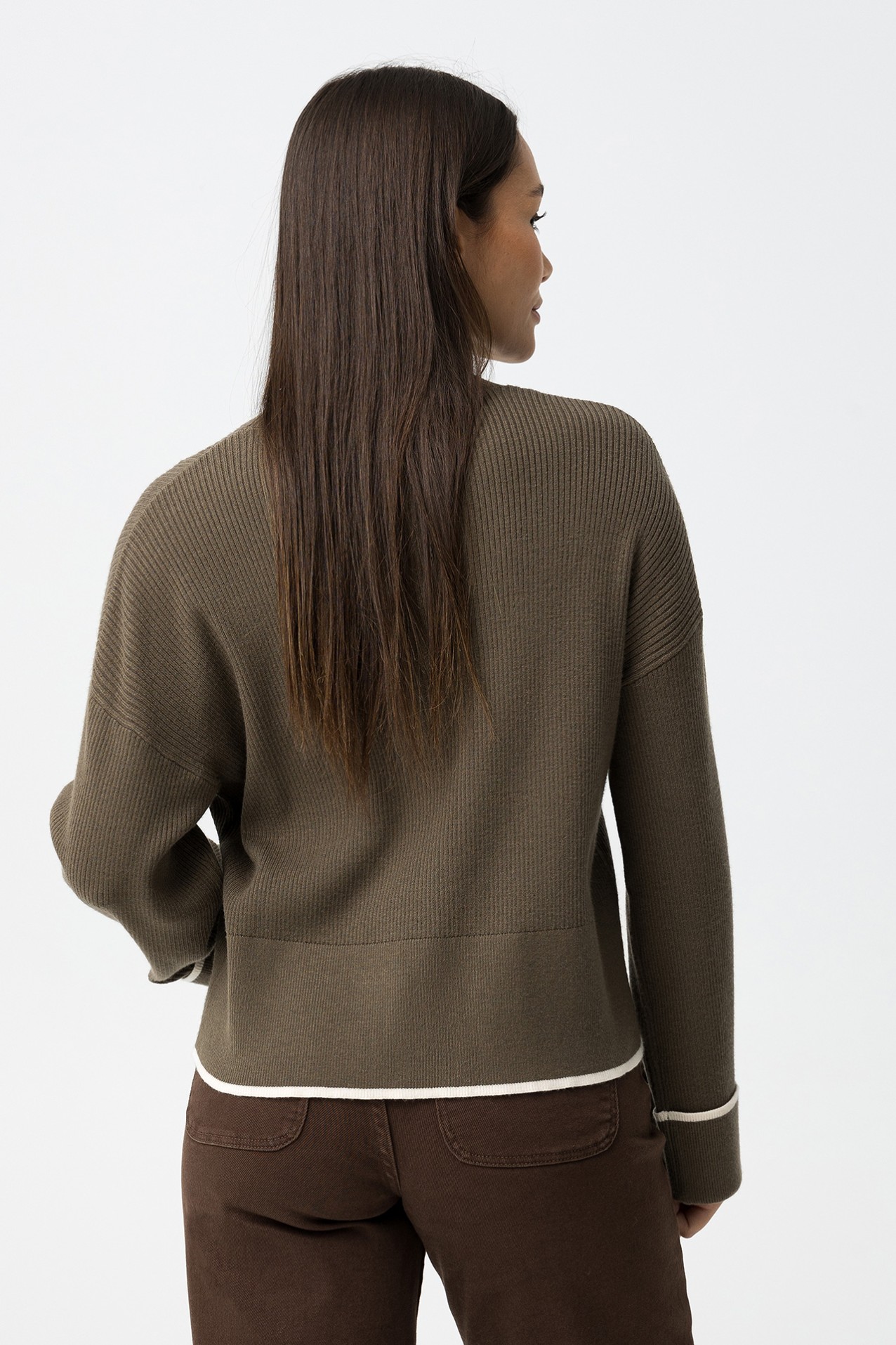 Contrast Striped Sweater