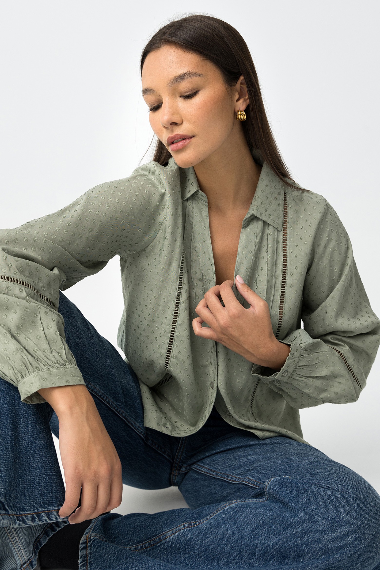 Green Long Sleeve Shirt